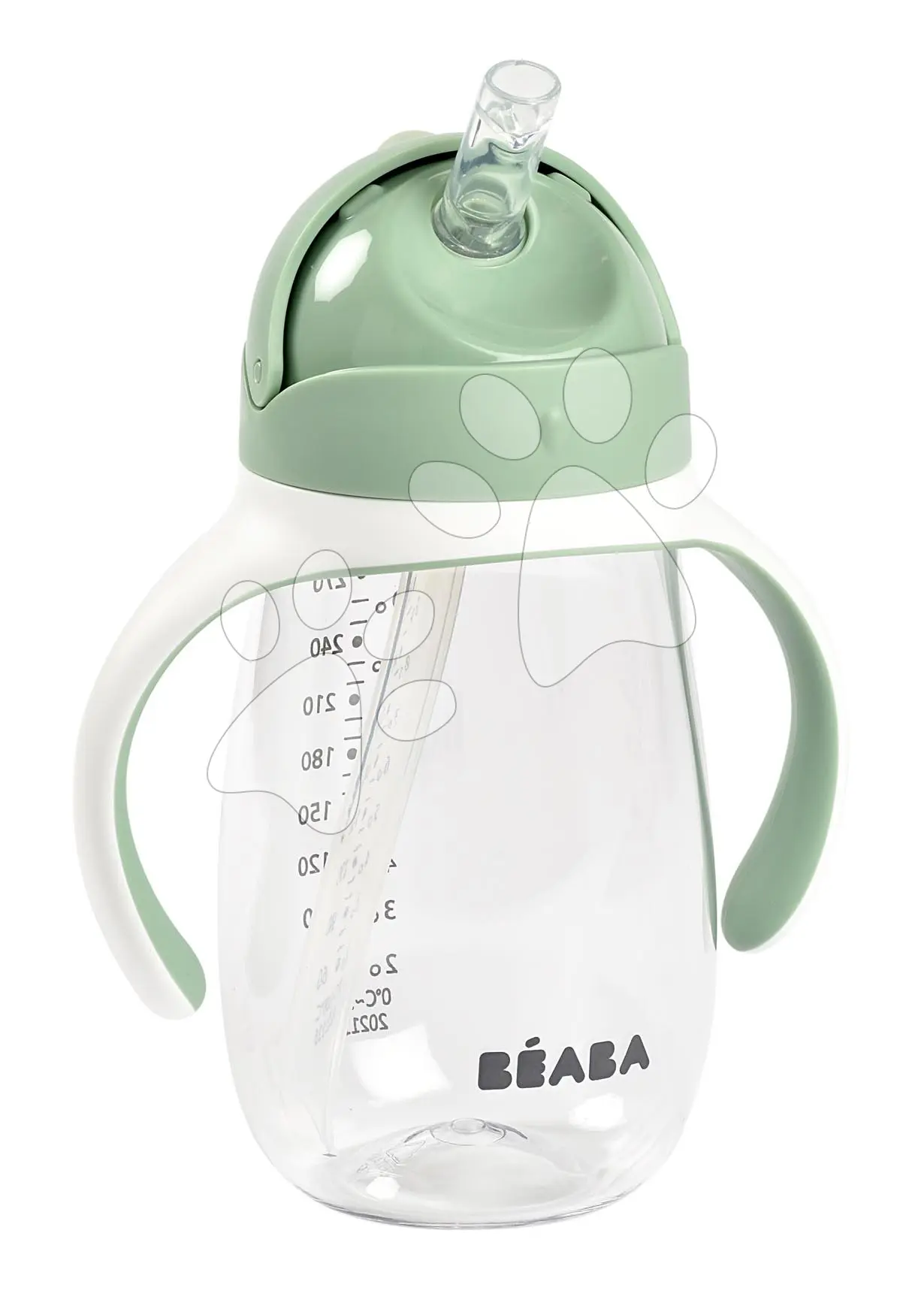 Beaba Hrnek s brčkem 300ml Sage Green