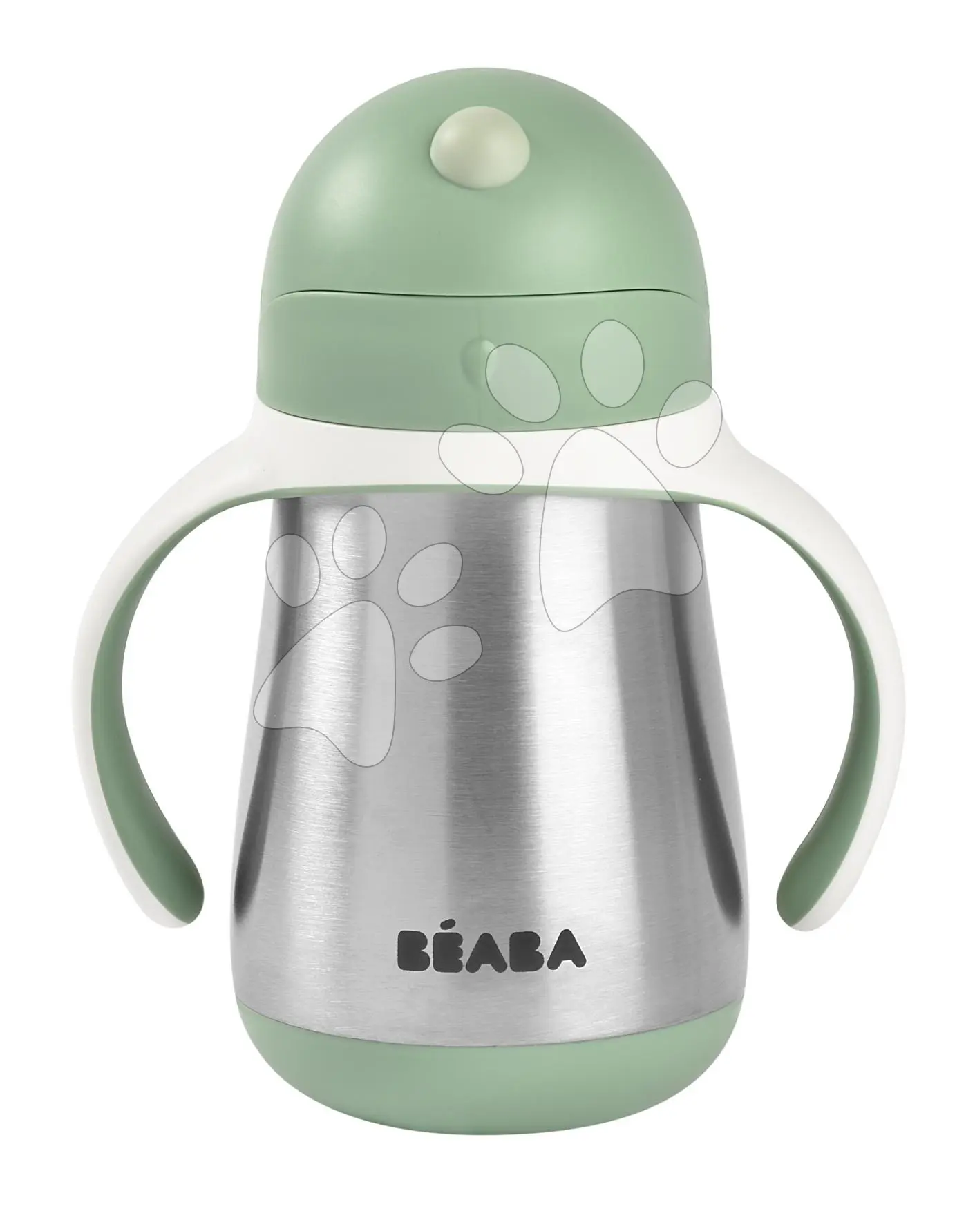 Beaba Hrnek termoizolační s brčkem nerez 250ml Sage Green