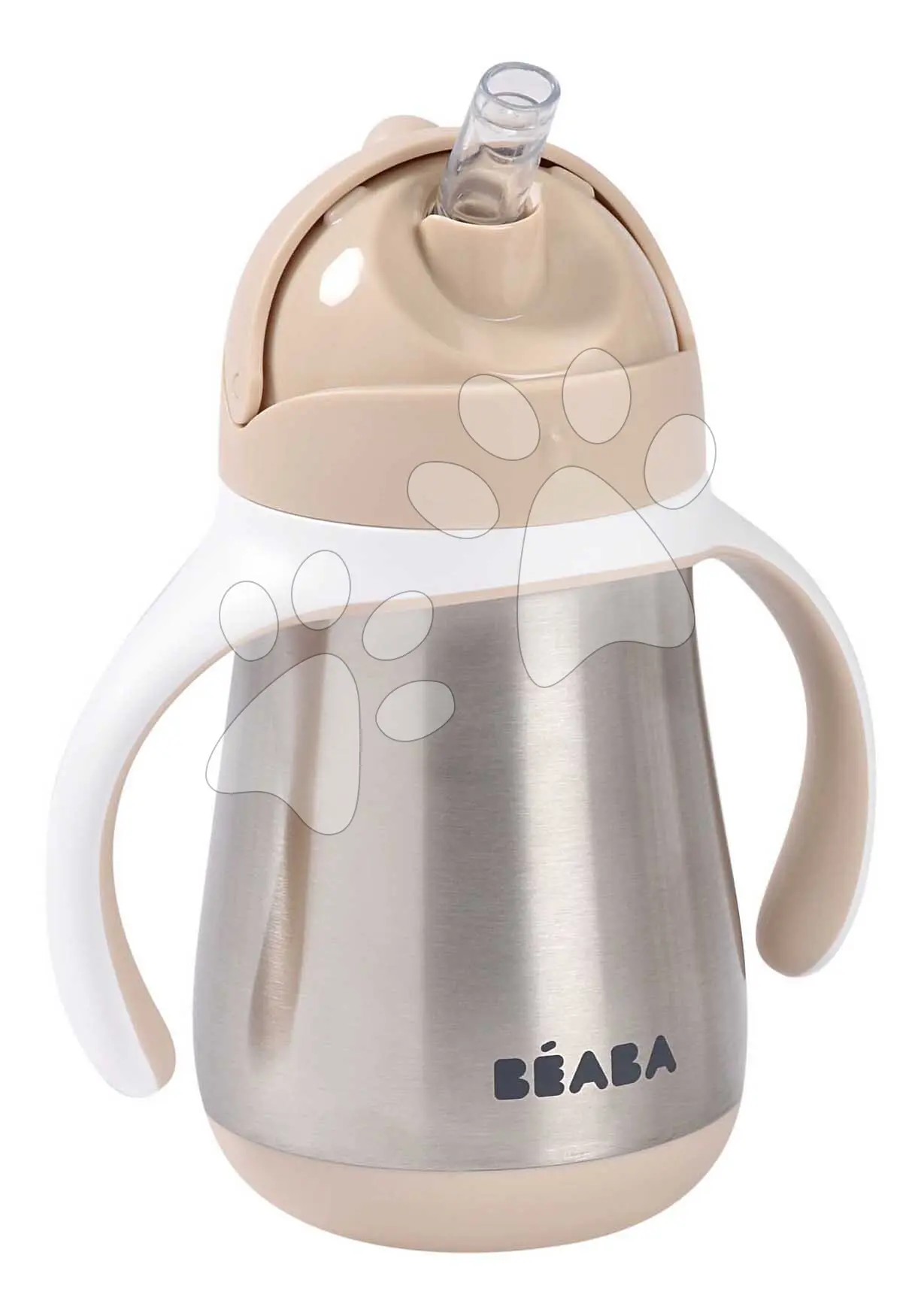 Beaba Hrnek termoizolační s brčkem nerez 250ml Clay Earth