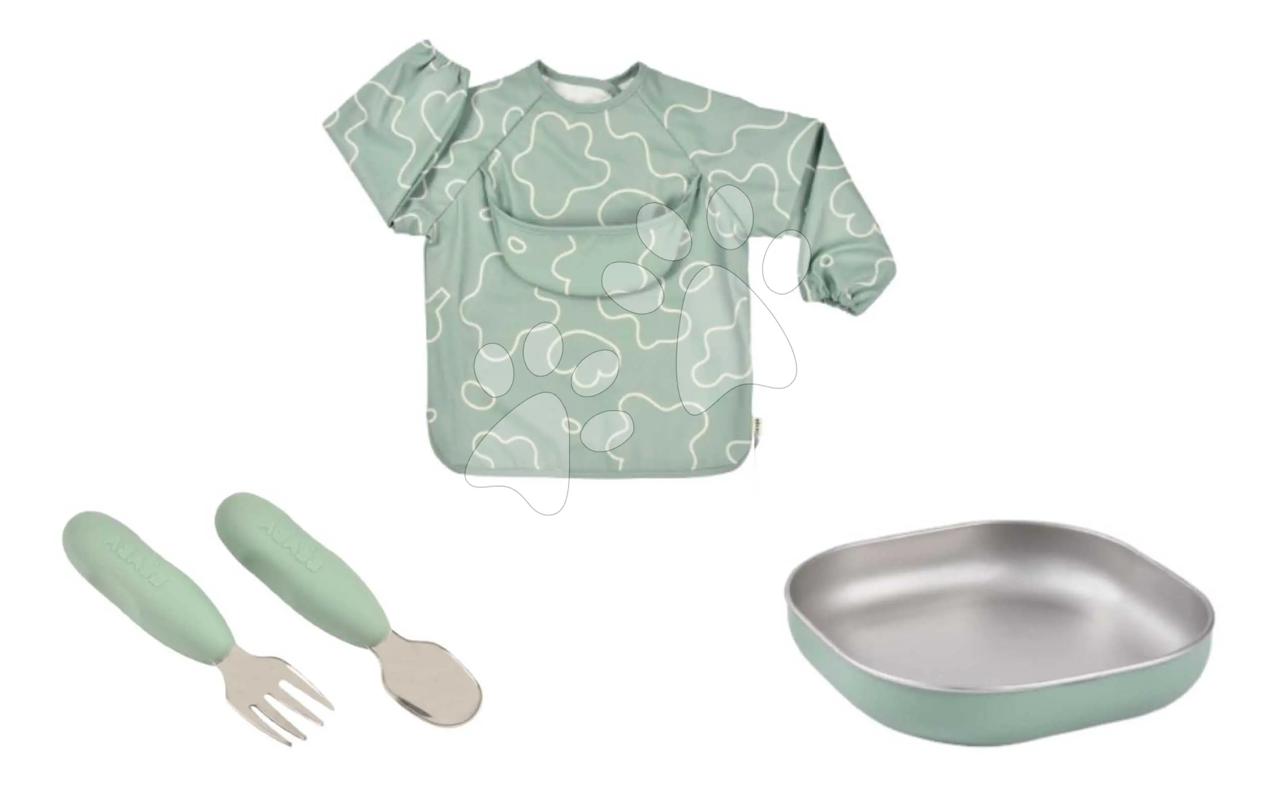 Beaba Jídelní sada pro nejmenší Sage Green