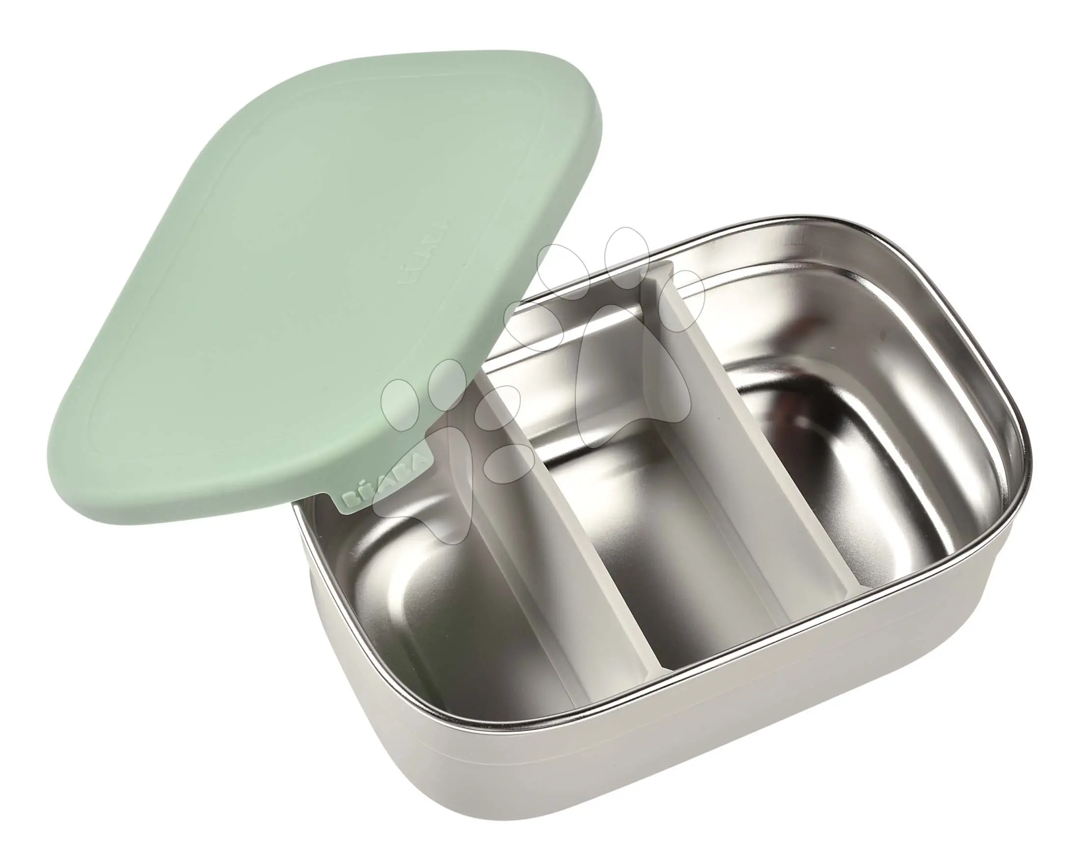 Beaba Svačinový box nerez Velvet Grey / Sage Green