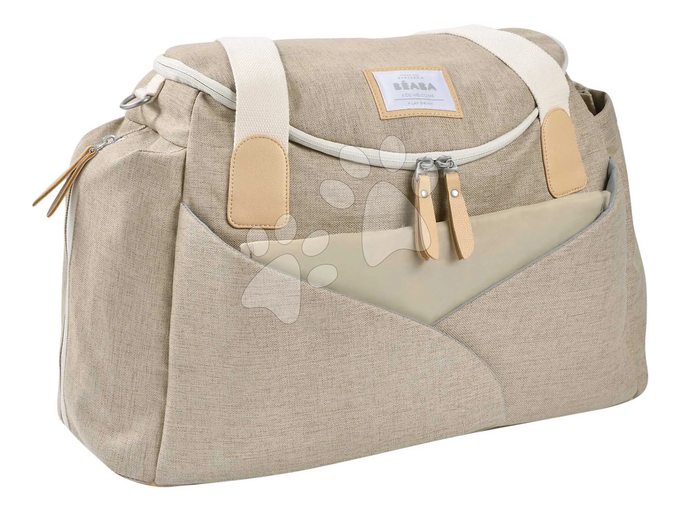 Přebalovací taška ke kočárku Sydney II Changing Bag Eco Clay Beaba s přebalovací podložkou béžová