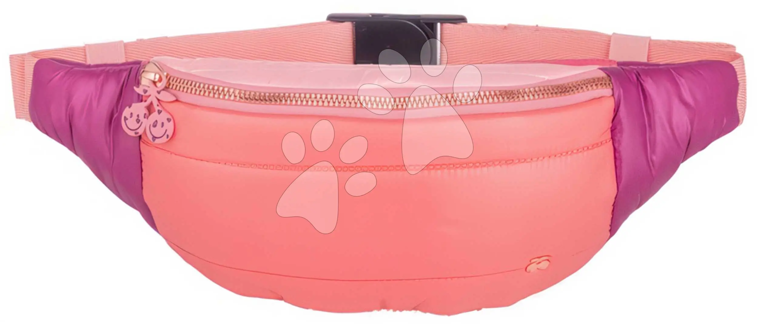 Ledvinka Fanny Pack Banane Puffer Pink Jeune Premier růžová s nastavitelnou délkou luxusní provedení