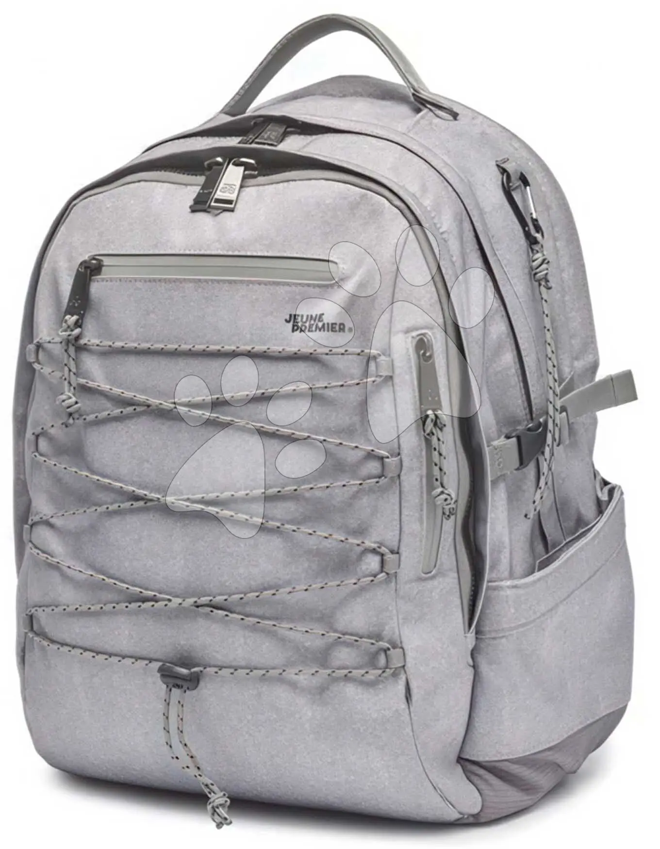 Školní batoh Backpack College Grey Melange Jeune Premier ergonomický luxusní provedení 45*25 cm