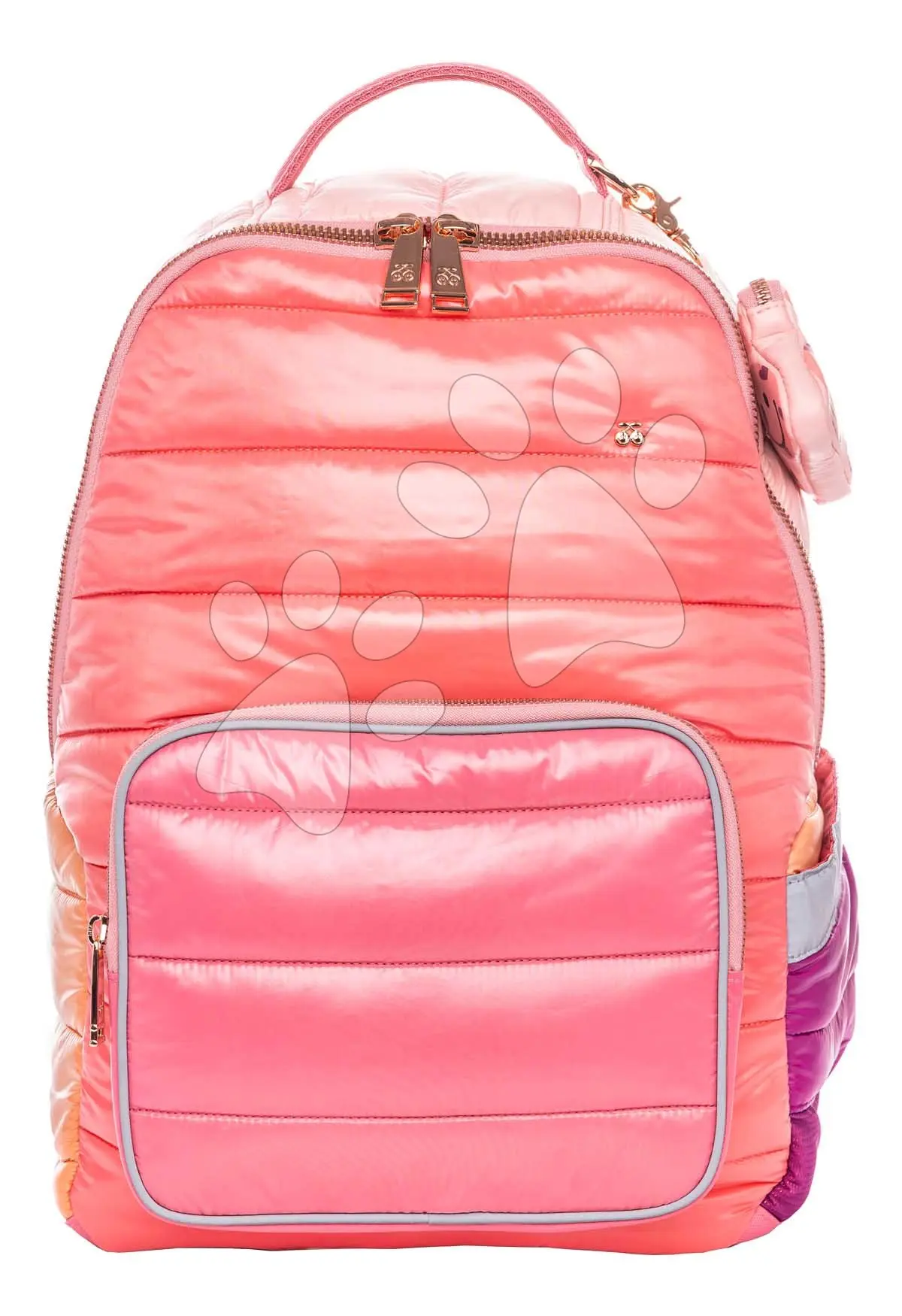Školní taška batoh New Bobbie Puffer Pink Jeune Premier ergonomická luxusní provedení 42*30 cm