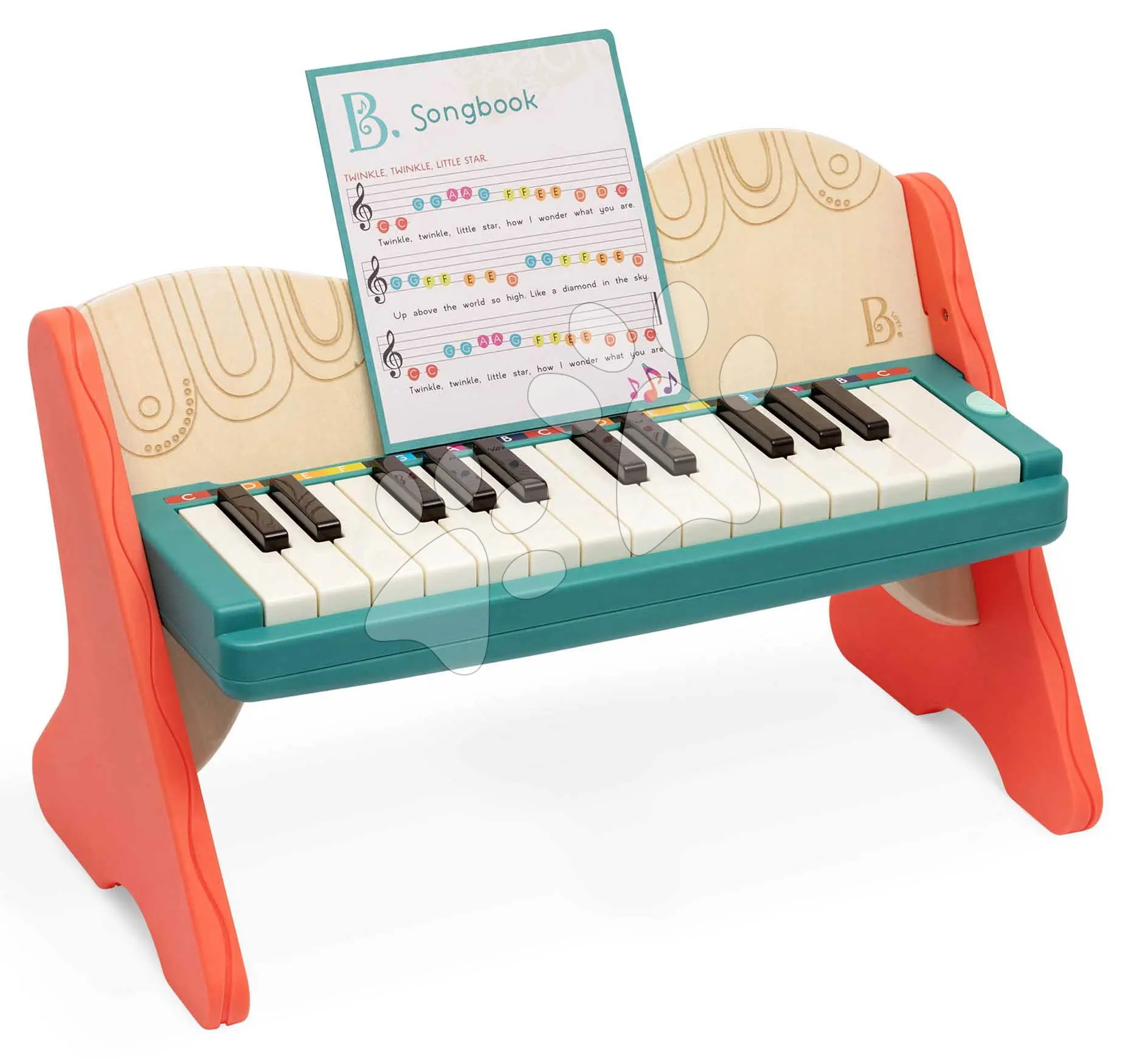 Dřevěný klavír Mini Maestro B-Toys 25 kláves a 6 melodií