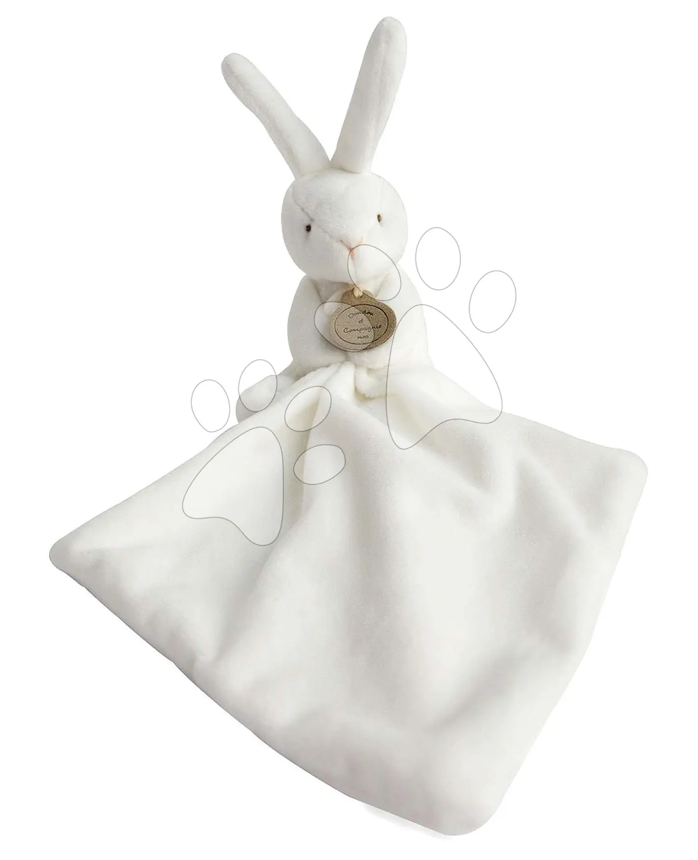 DOUDOU Dárková sada králíček s muchláčkem 10 cm
