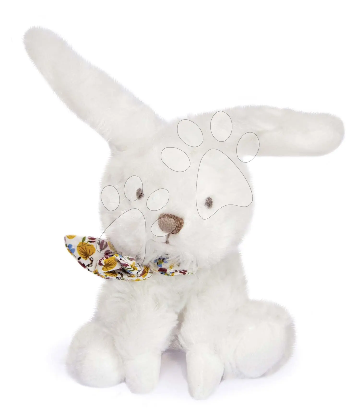 Doudou Plyšový králíček s šátkem 12 cm