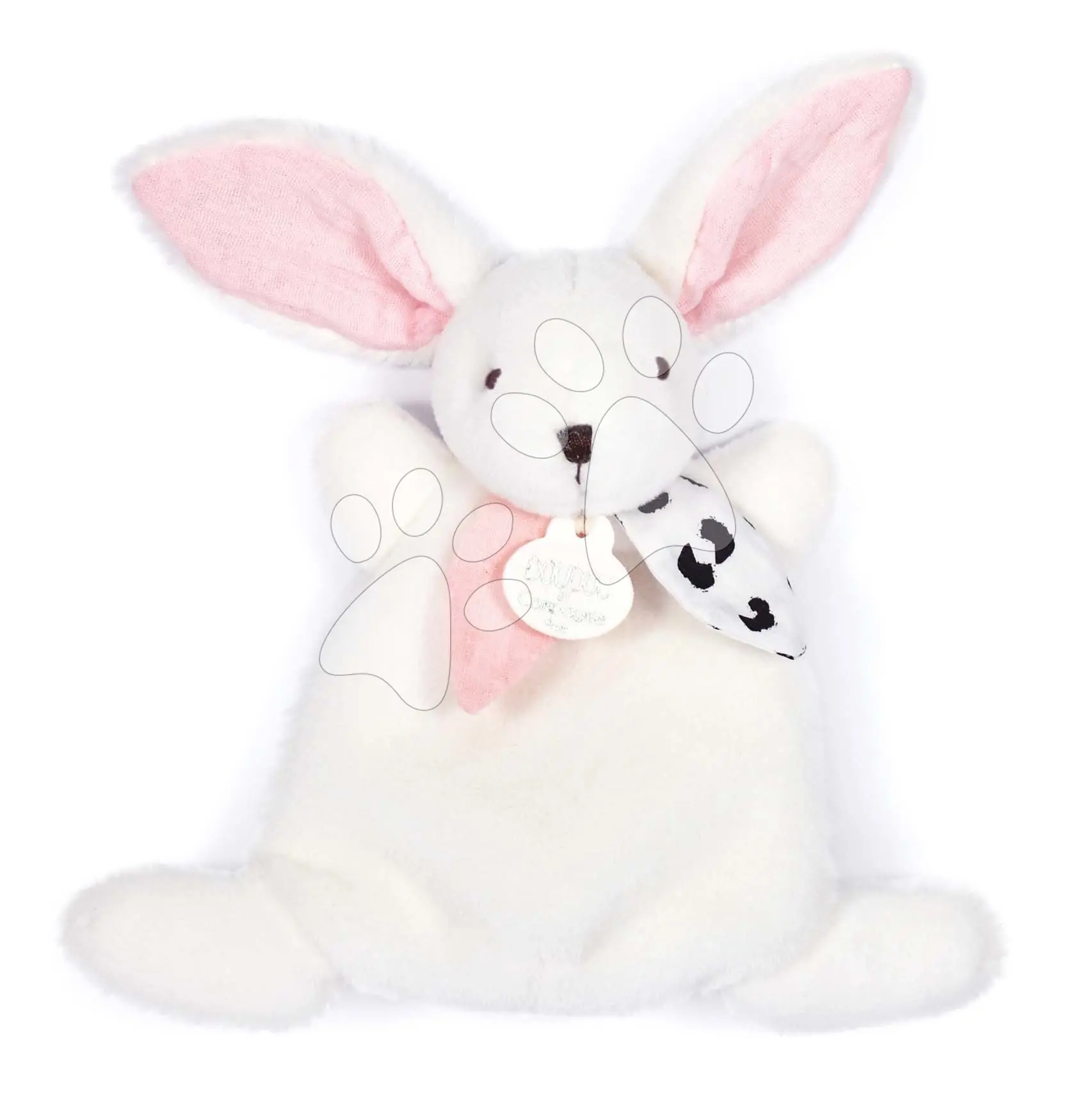 Doudou et Compagnie Paris dárková krabička růžová mini králíček 17 cm