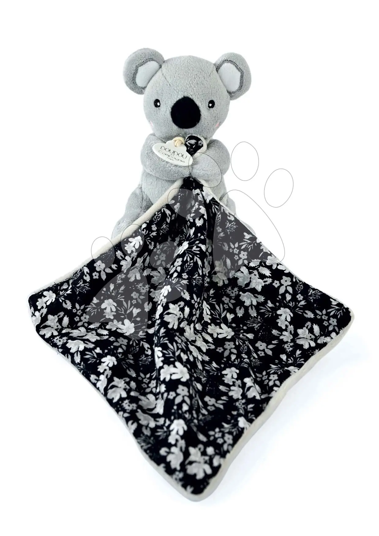 Doudou et Compagnie plyšová koala na maznanie Boh'aime sivá so vzorom 12 cm v darčekovom balení DC4015