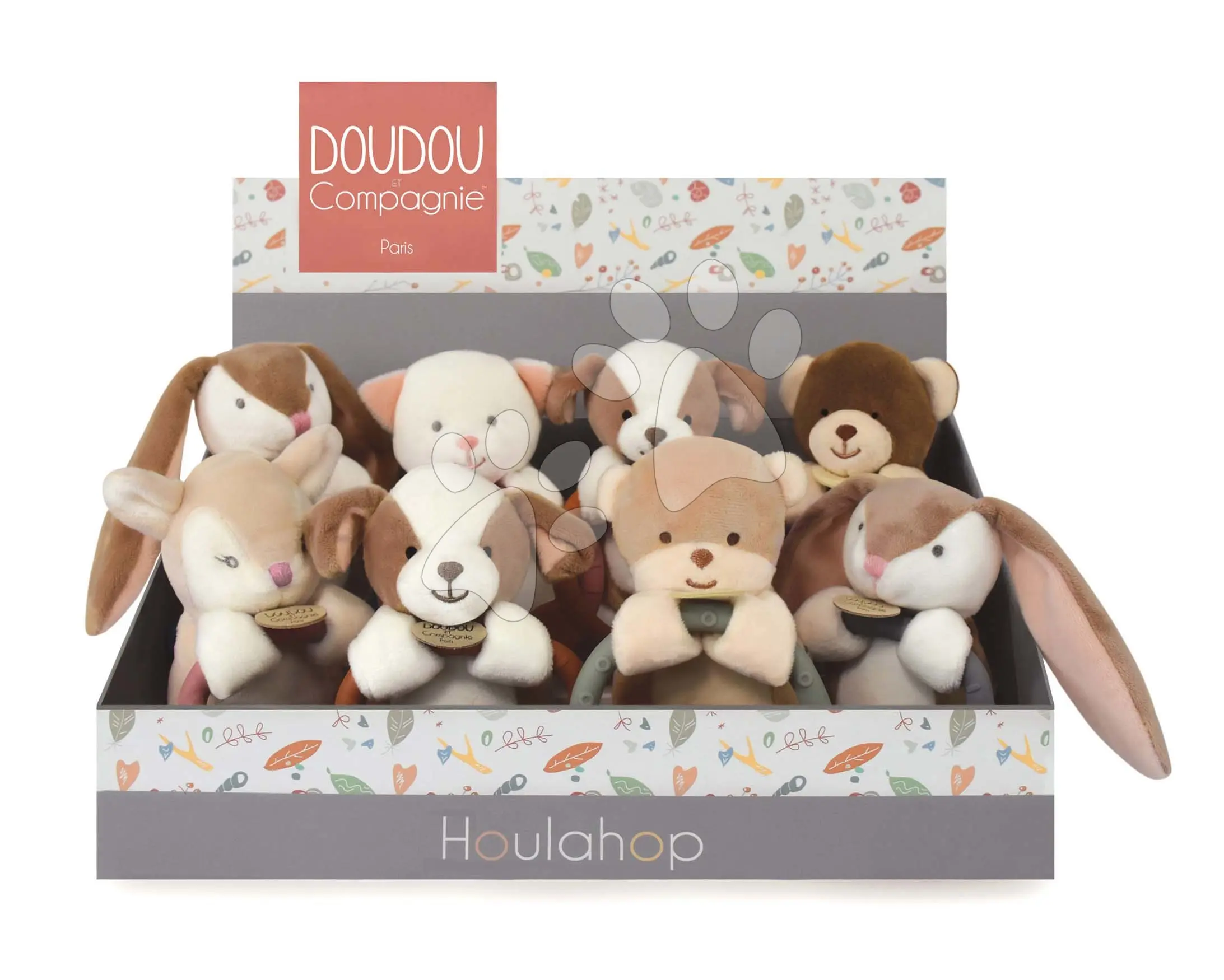Doudou hračka s kousátkem HOULAHOP 1 ks