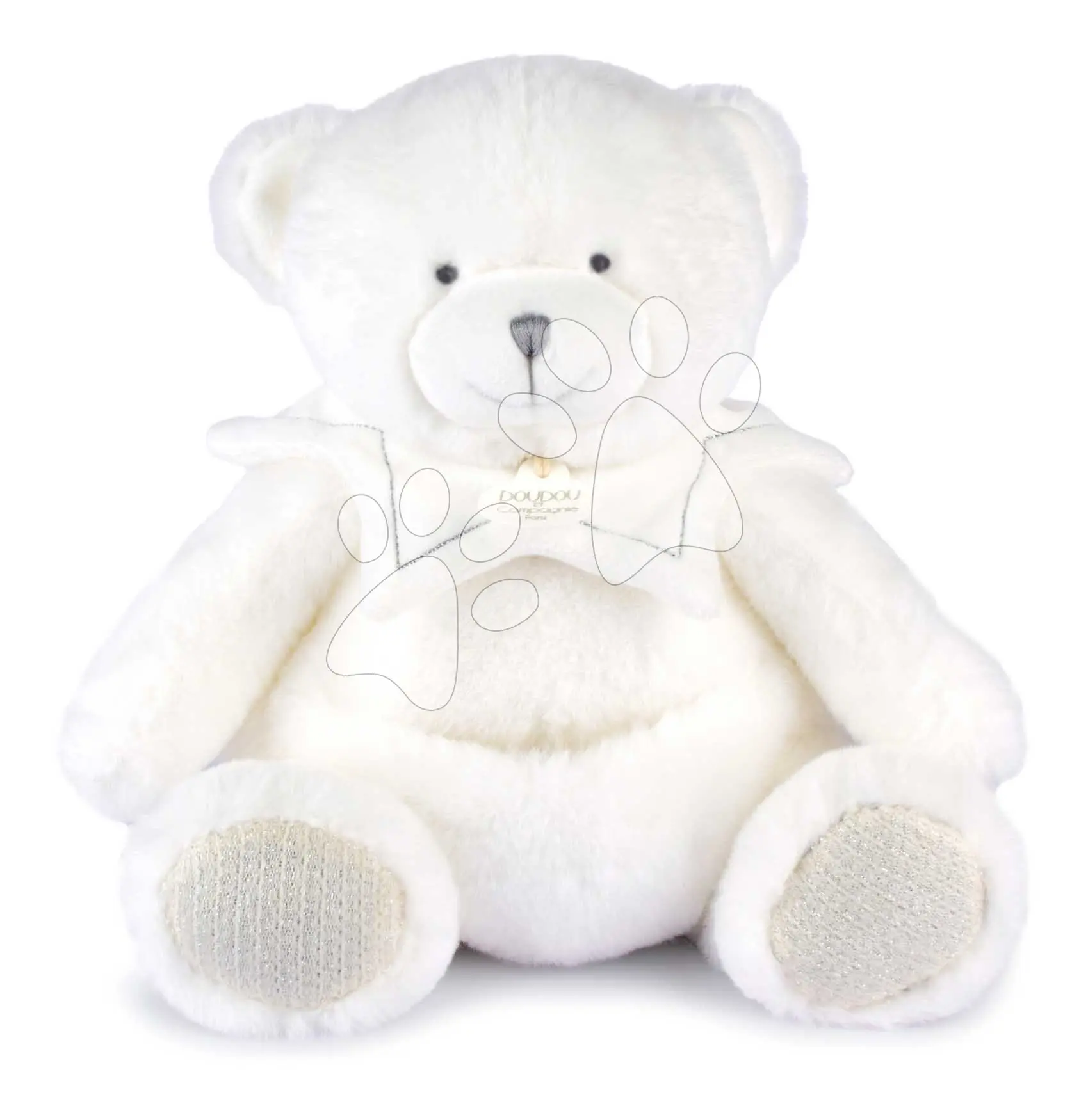 Doudou Dárková sada Plyšový medvídek s dečkou 30 cm béžový