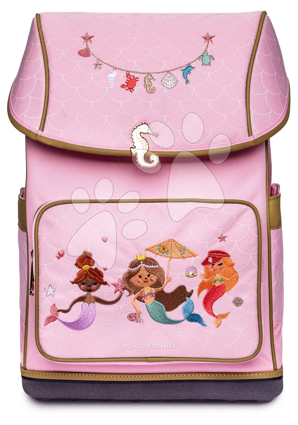 Školní batoh velký Ergomaxx Mermaids Jeune Premier ergonomické luxusní provedení 42*27 cm