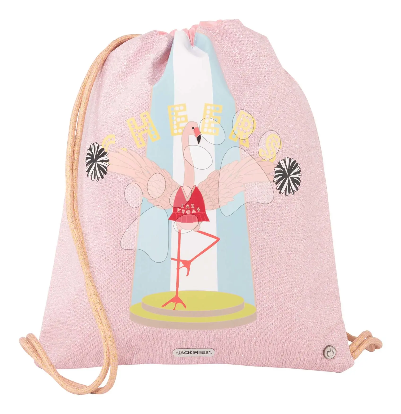 Školní vak na tělocvik a přezůvky Gym Bag Flamingo Jack Piers ergonomický luxusní provedení od 2 let 44*36 cm