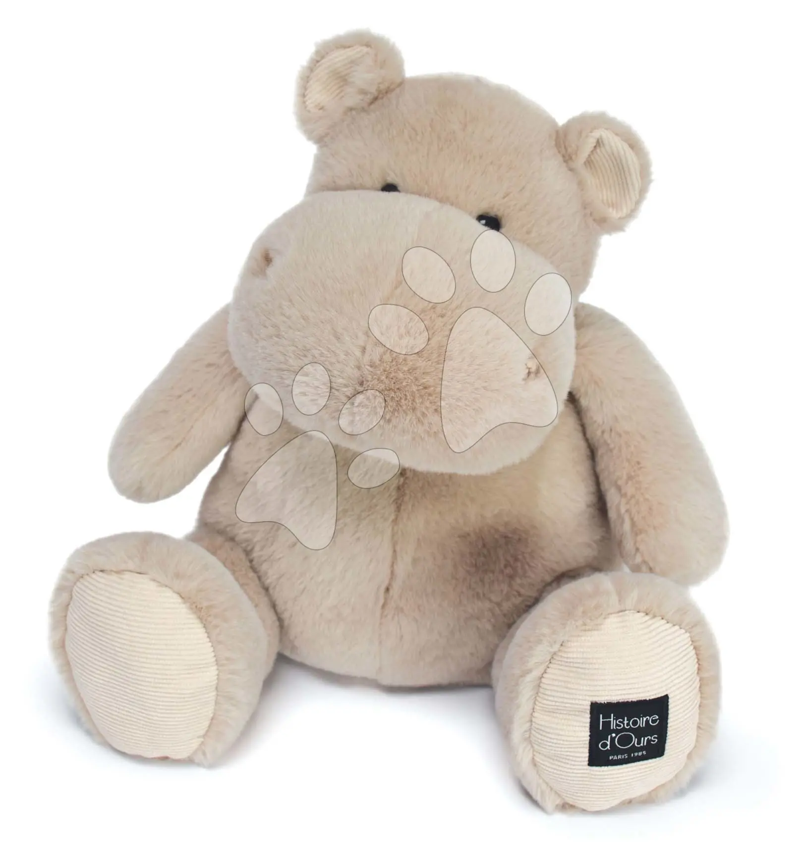 Plyšový hroch Hip' Cool Hippo Cocooning Histoire d’ Ours béžový 40 cm od 0 měsíců