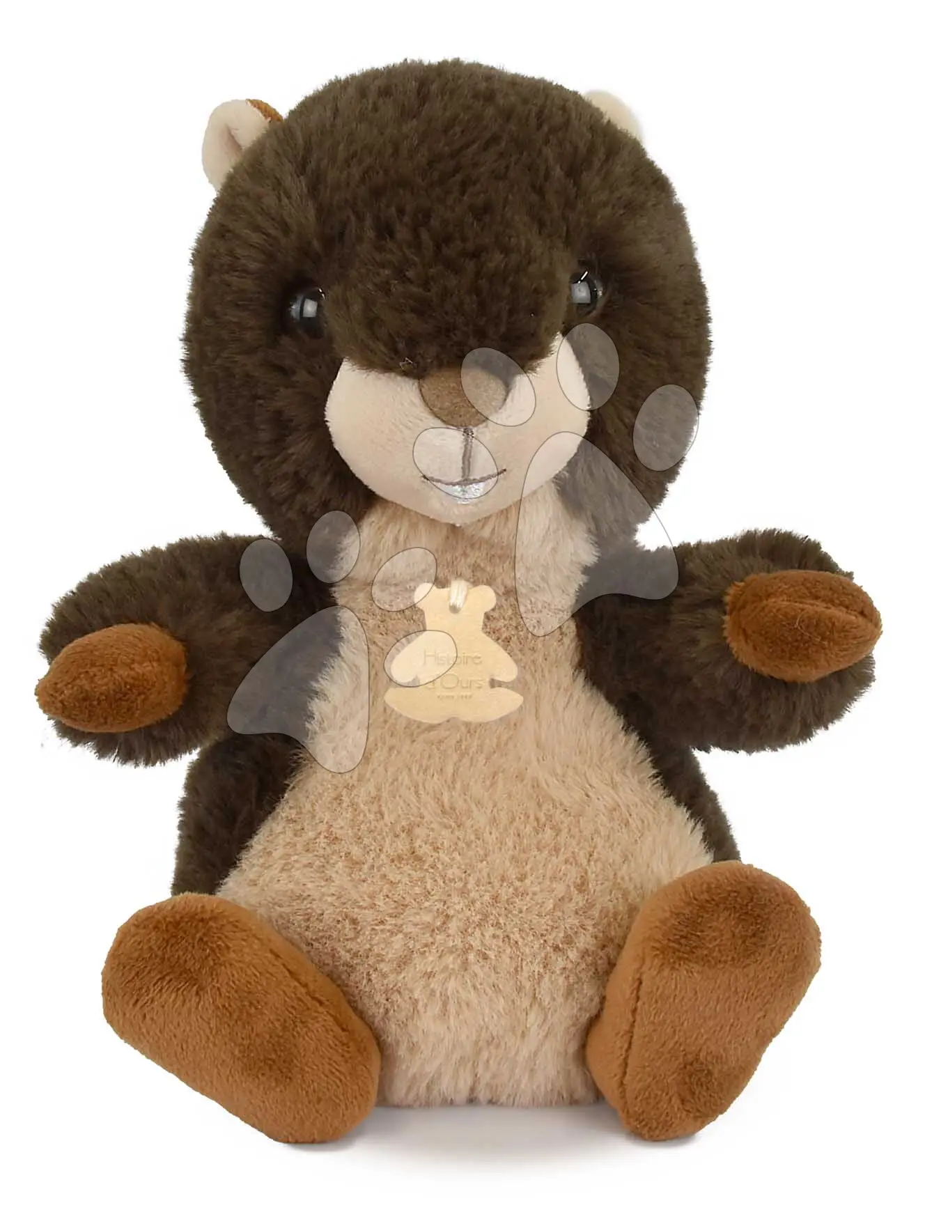 Plyšový svišť The Soft Stretch Marmot Histoire d’ Ours hnědý 20 cm od 0 měsíců
