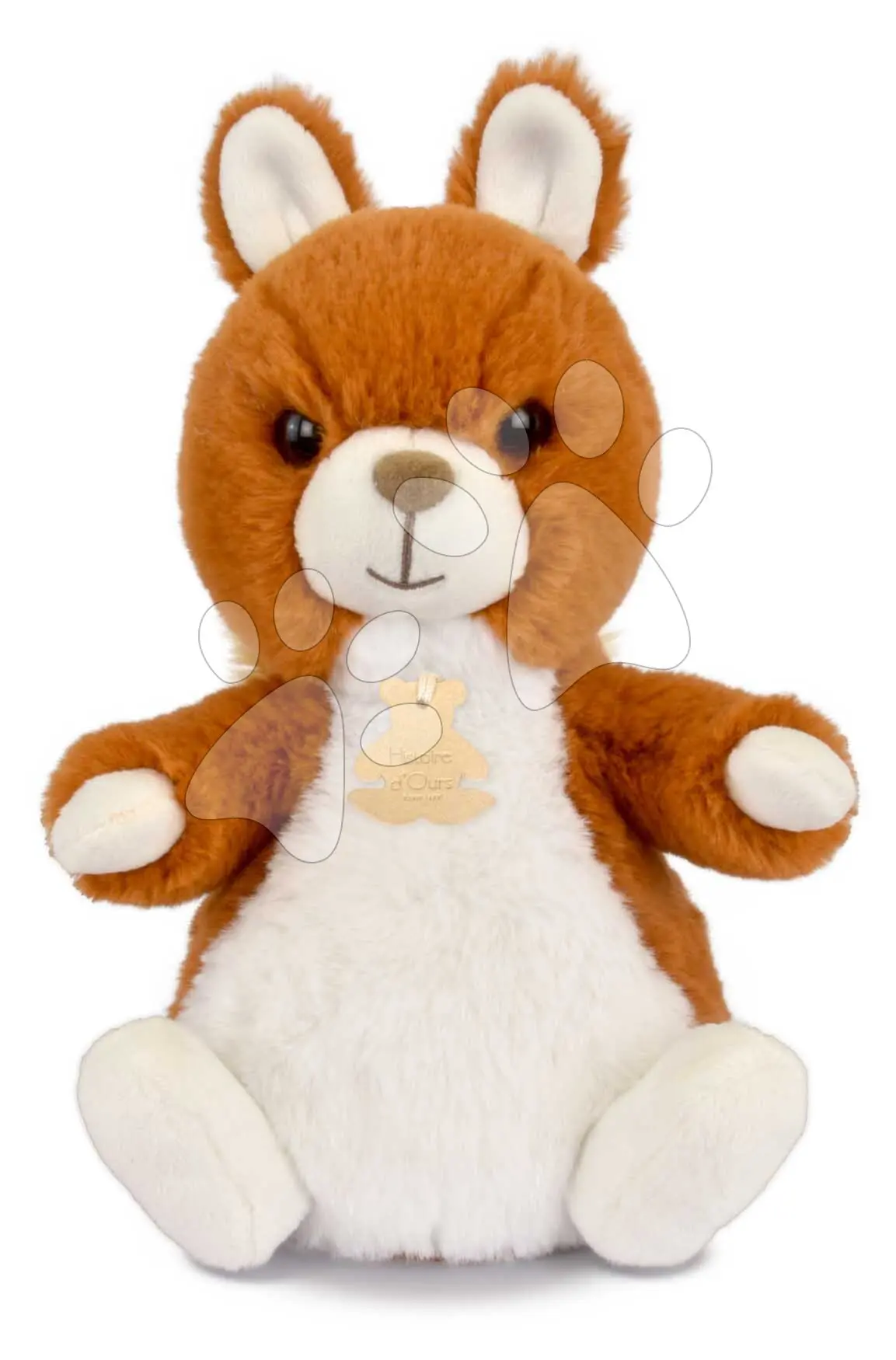 Plyšová veverka The Soft Stretch Squirrel Histoire d’Ours oranžová 20 cm od 0 měsíců