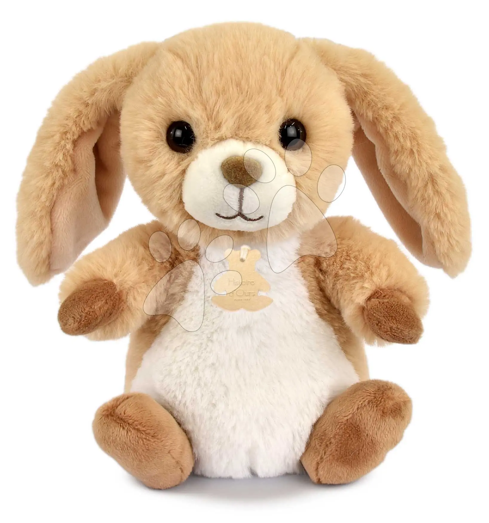 Plyšový zajíček The Soft Stretch Bunny Histoire d’ Ours hnědý 20 cm od 0 měsíců