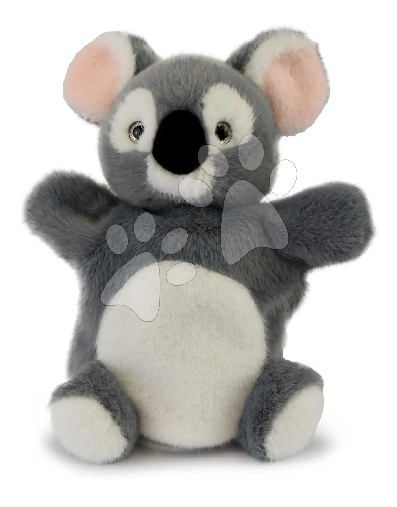 Plyšová koala na loutkové divadlo Koala Puppet Histoire d’Ours šedá 24 cm od 0 měsíců