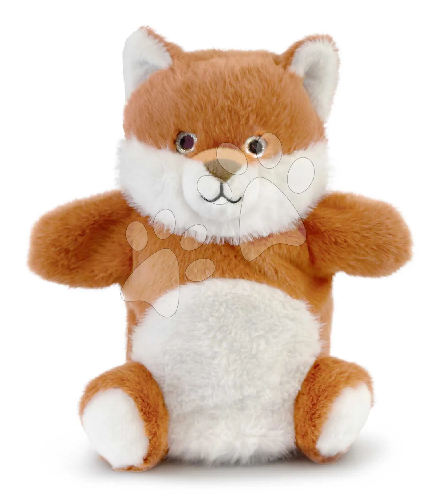Plyšová liška na loutkové divadlo Fox Puppet Histoire d’Ours oranžová 24 cm od 0 měsíců