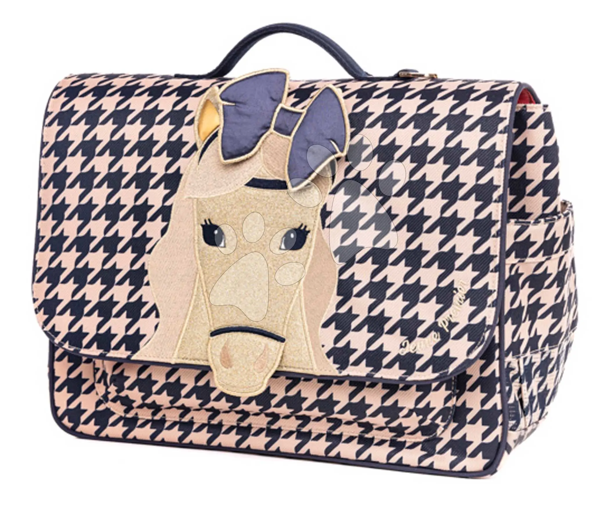 Školní aktovka It Bag Midi Houndstooth Horse Jeune Premier ergonomická luxusní provedení 30*38 cm