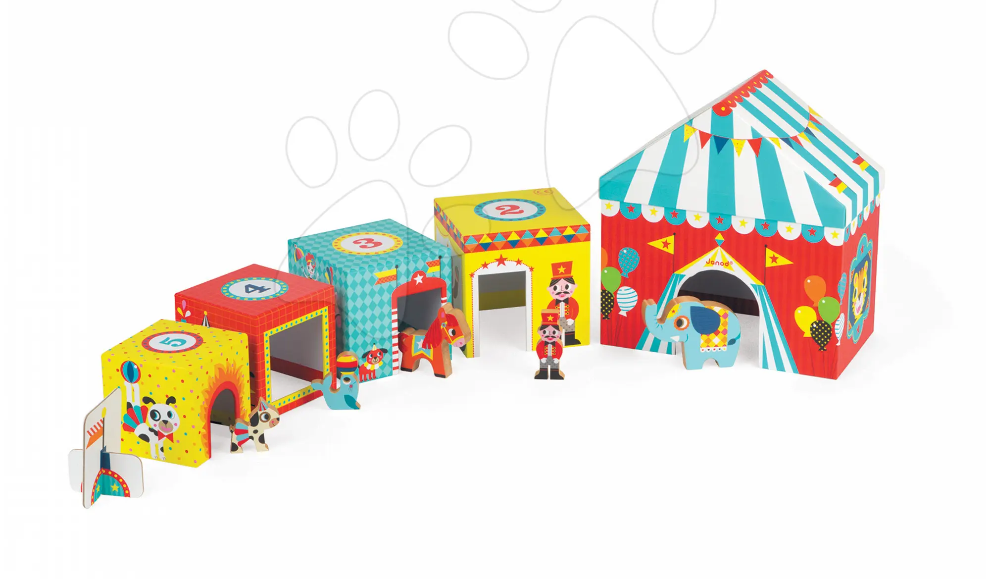 Janod pyramida Multikub Circus 02800
