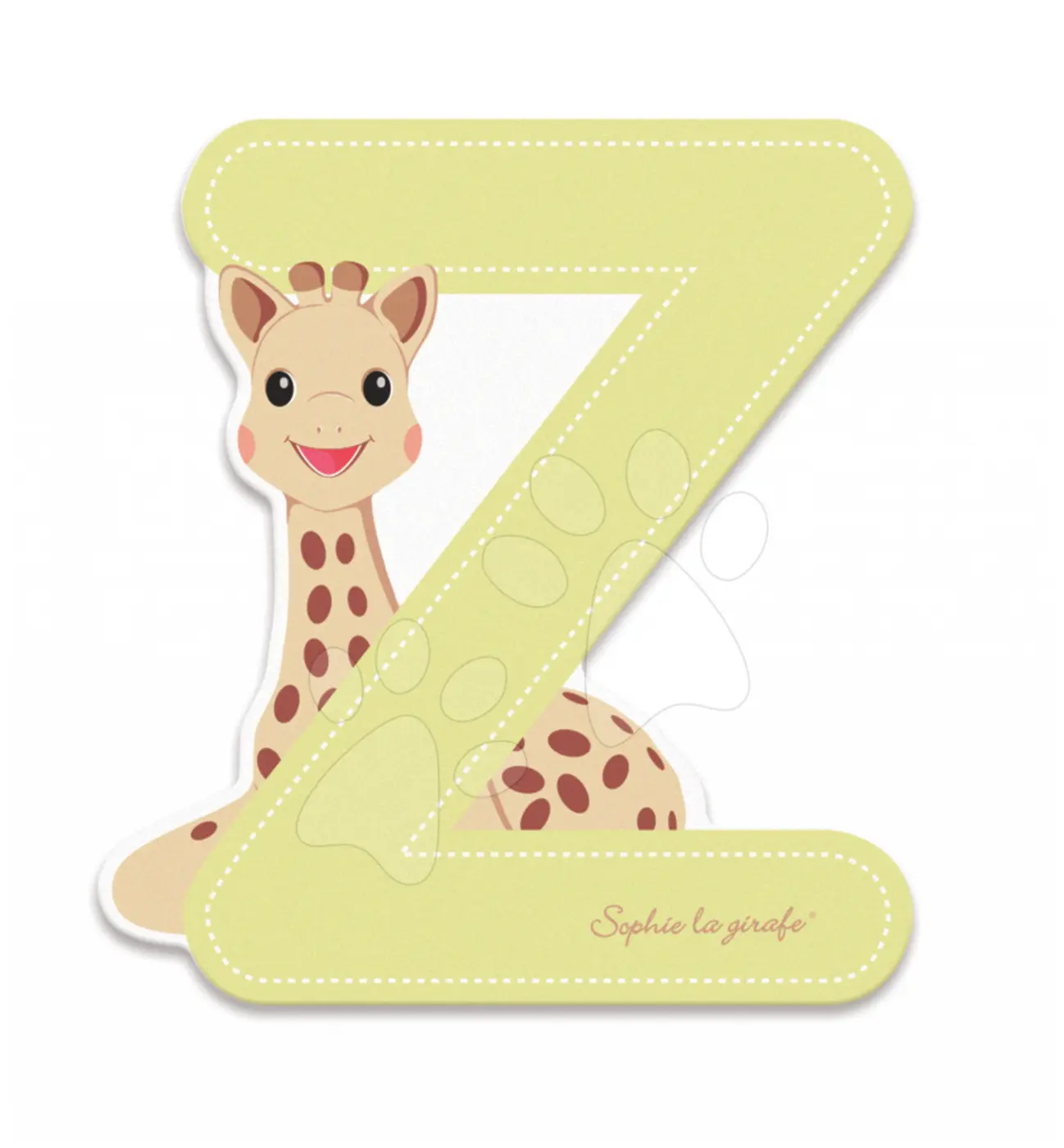 Janod dřevěné písmeno Z Sophie The Giraffe 09570 béžové