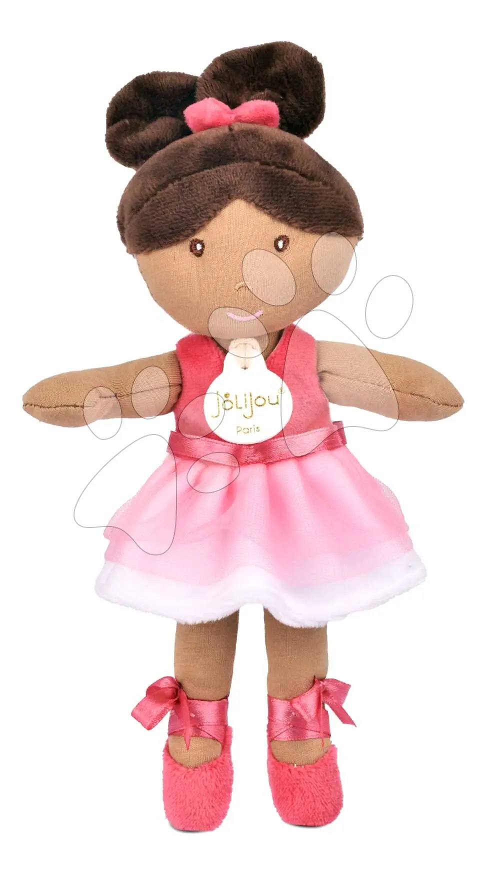Panenka baletka My Ballerina Doll Pink Jolijou 25 cm s růžovou sukýnkou z jemného textilu od 12 měsíců