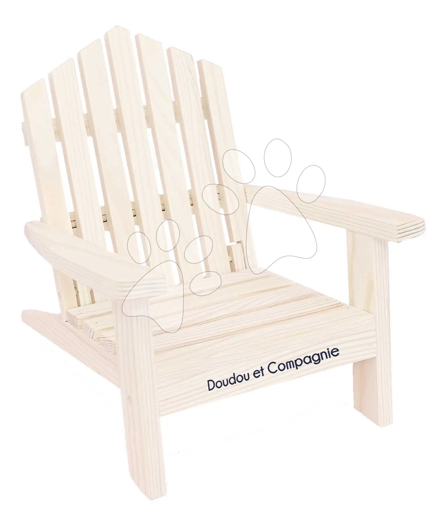 Dřevěné skládací křeslo pro panenky Folding armchair My little furniture Jolijou pro panenky a plyšové hračky o velikosti 35 cm