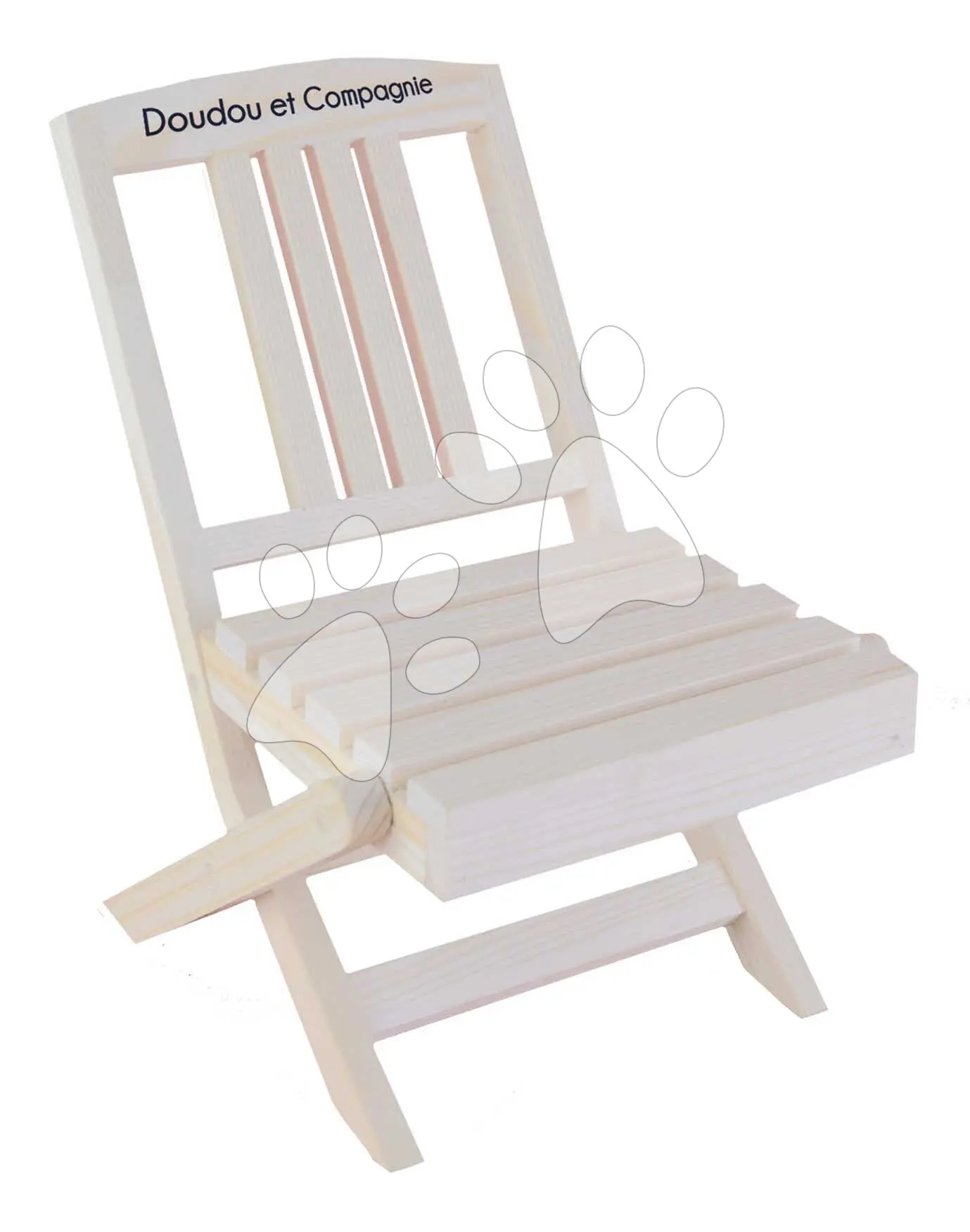 Dřevěná skládací židle pro panenky Folding Chair My little furniture Jolijou pro panenky a plyšové hračky o velikosti 35 cm