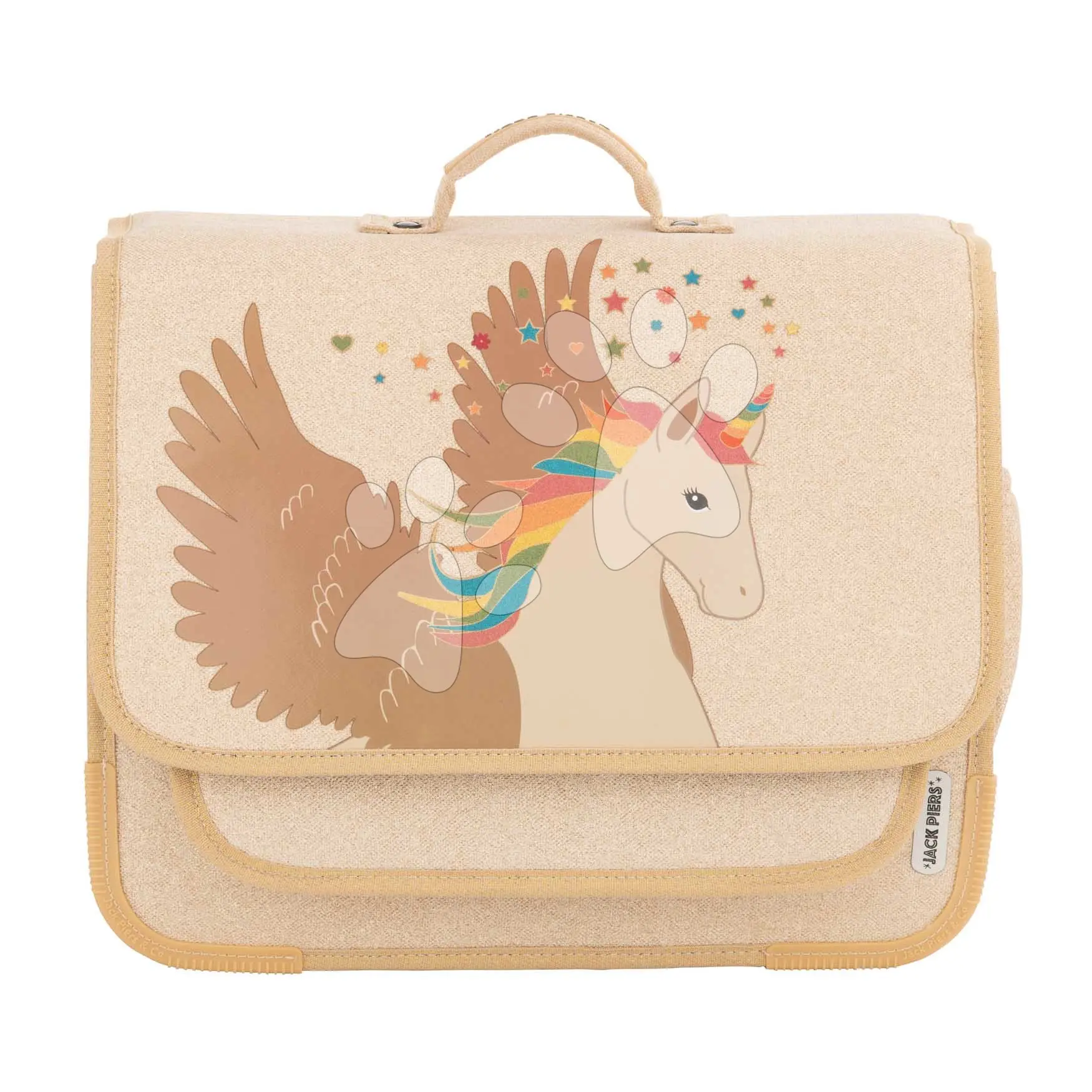 Školní aktovka Schoolbag Paris Large Unicorn Jack Piers ergonomická luxusní provedení od 6 let 32*15*38 cm
