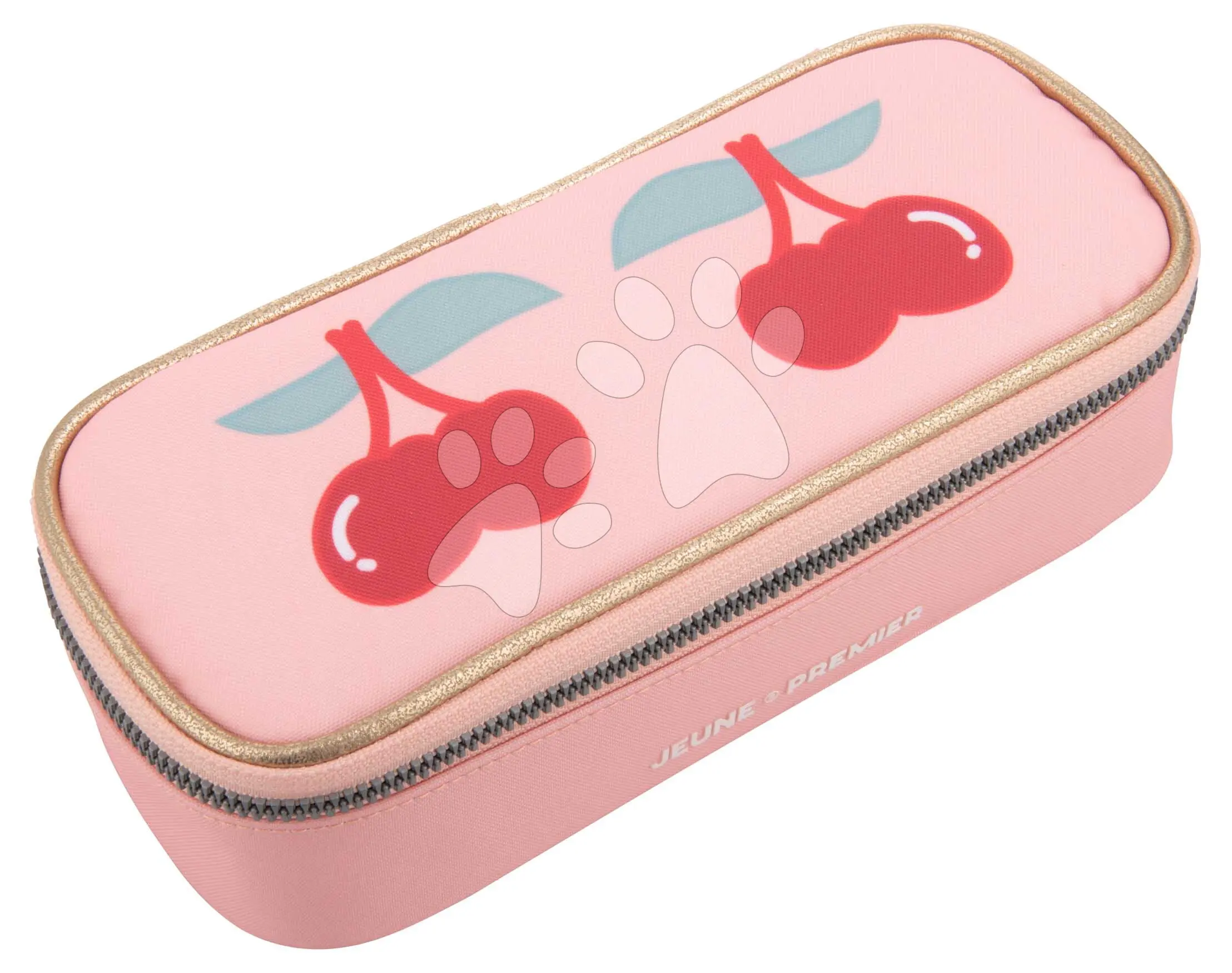 Školní penál Pencil Box Cherry Jeune Premier ergonomické luxusní provedení 22*7 cm