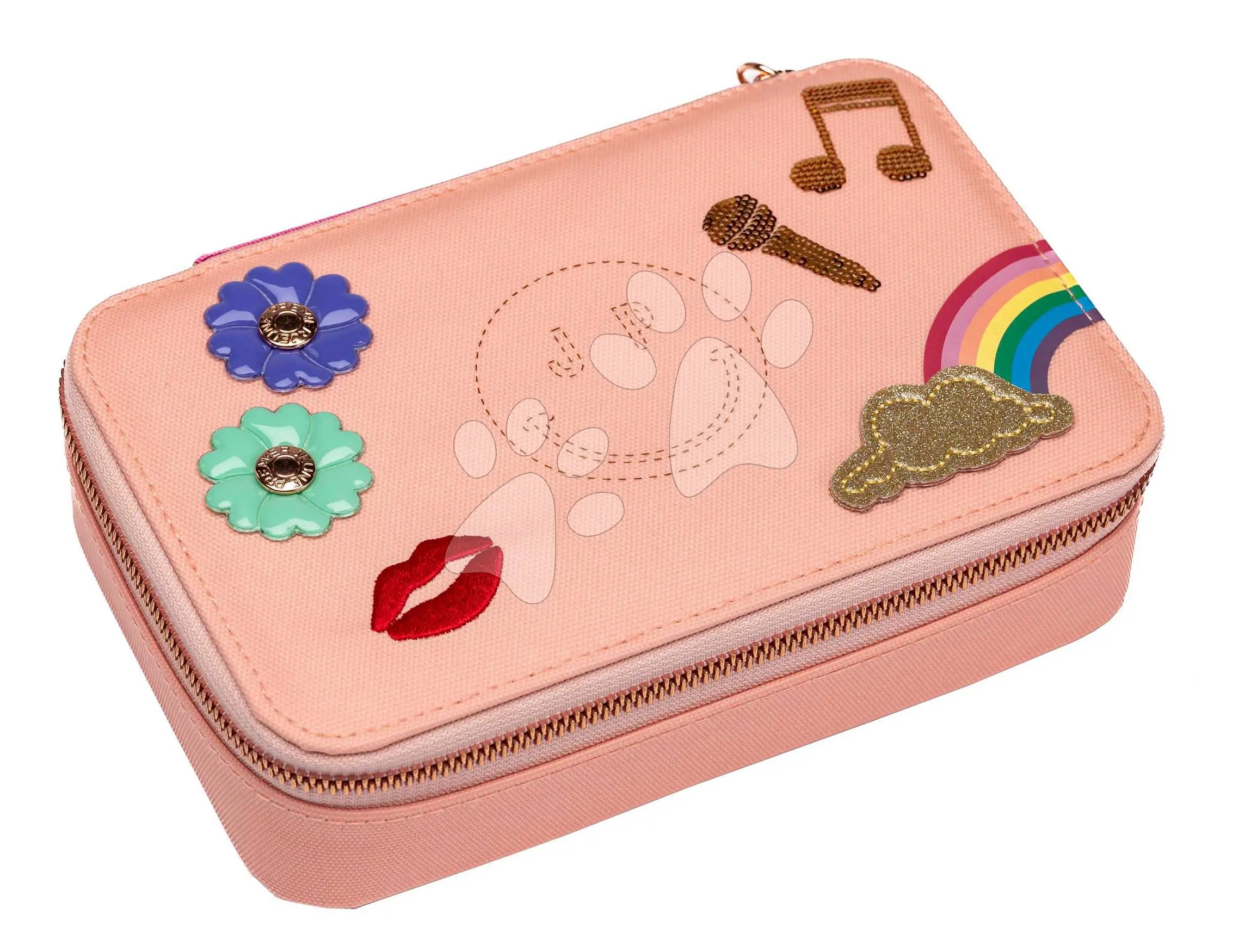 Školský penál Pencil Box Filled Lady Gadget Pink Jeune Premier ergonomické luxusní provedení 20*7 cm