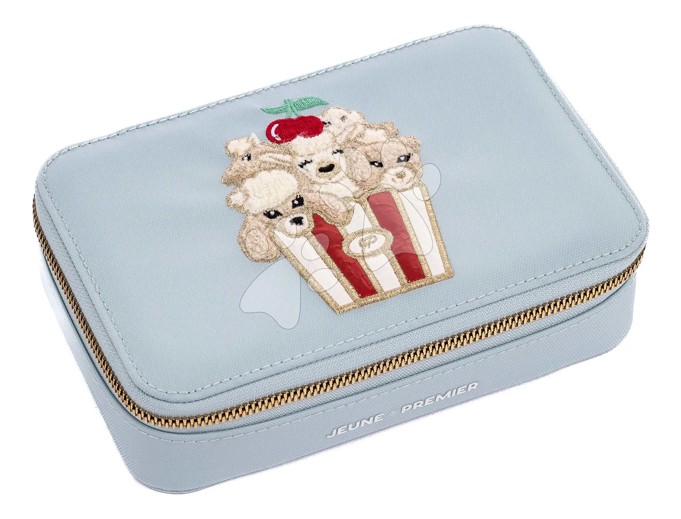 Školní penál Pencil Box Filled Popcorn Jeune Premier ergonomické luxusní provedení 20*7 cm