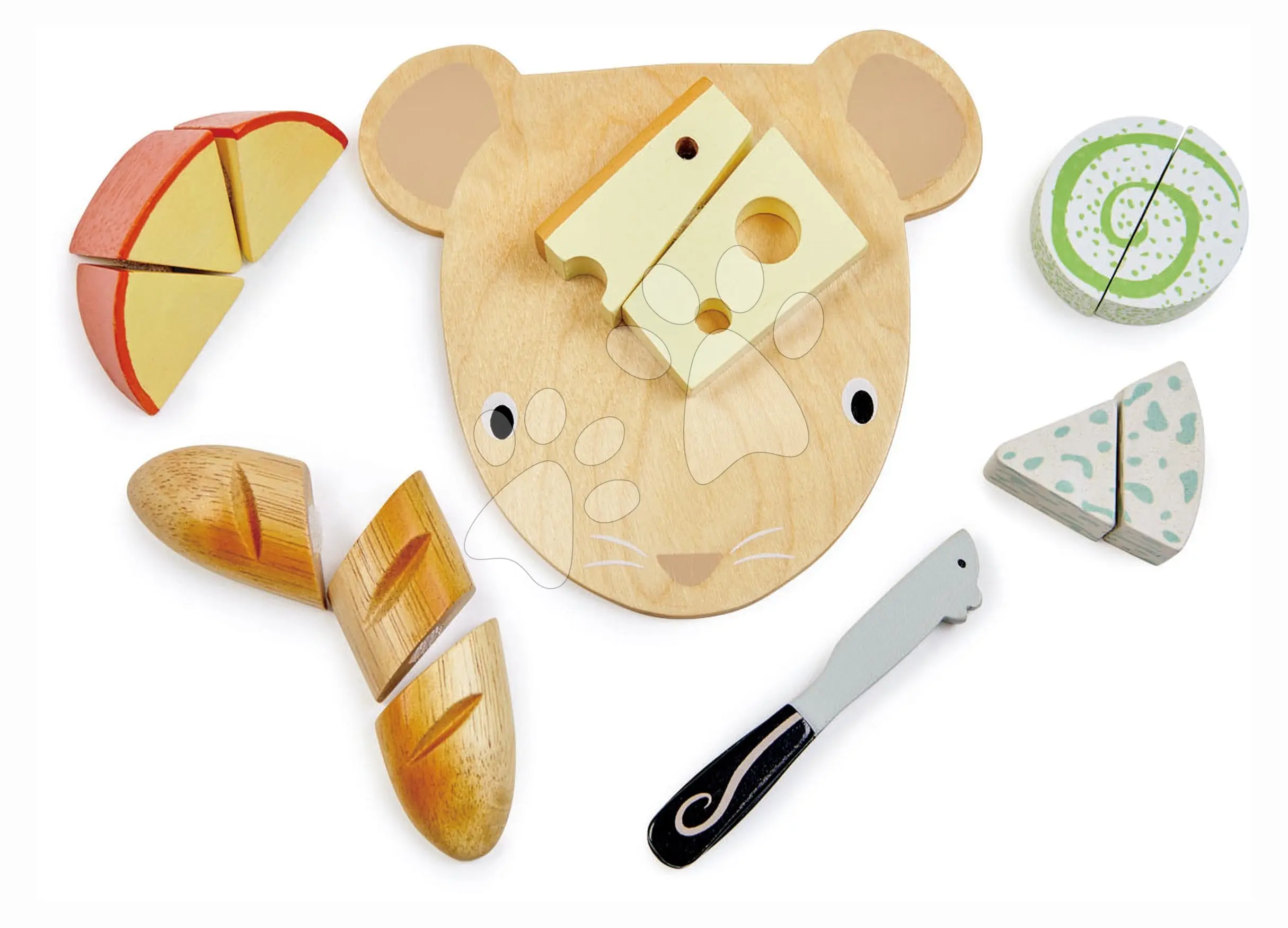 Dřevěná sada sýrů na krájení Tender Leaf Cheese Chopping Board uni
