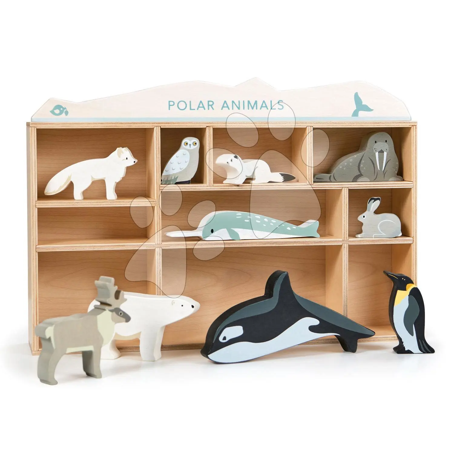 Sada dřevěných polárních zvířat Tender Leaf Polar Animals uni