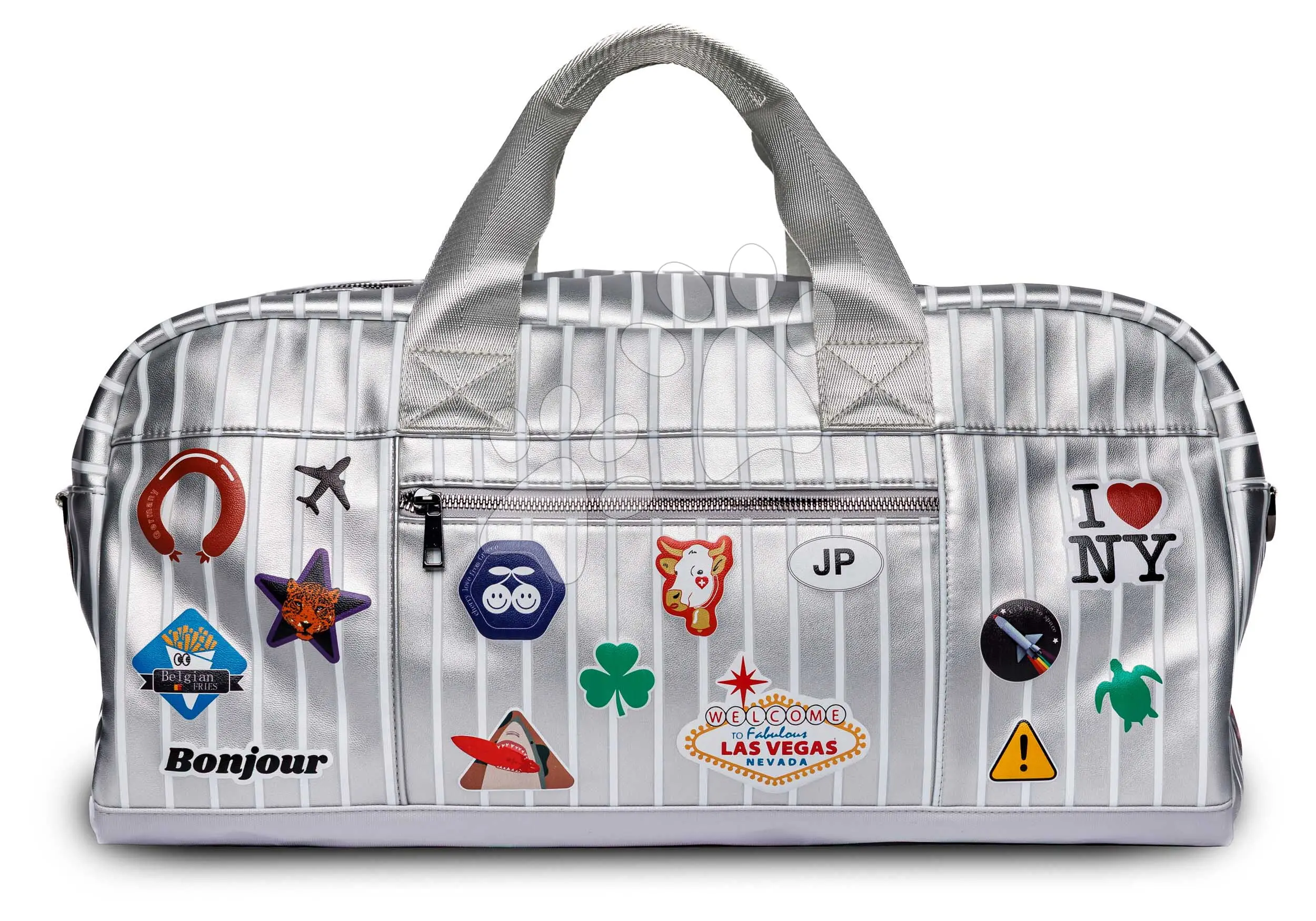 Cestovní taška Caroline Weekend Bag Jetsetter Silver Jeune Premier ergonomická luxusní provedení 50*25 cm