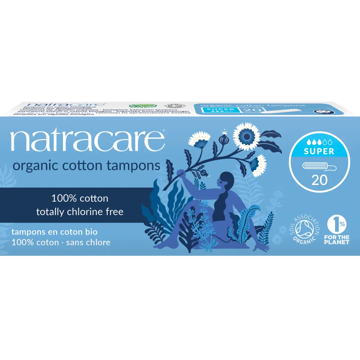 Natracare Dámské tampóny Super 20 ks