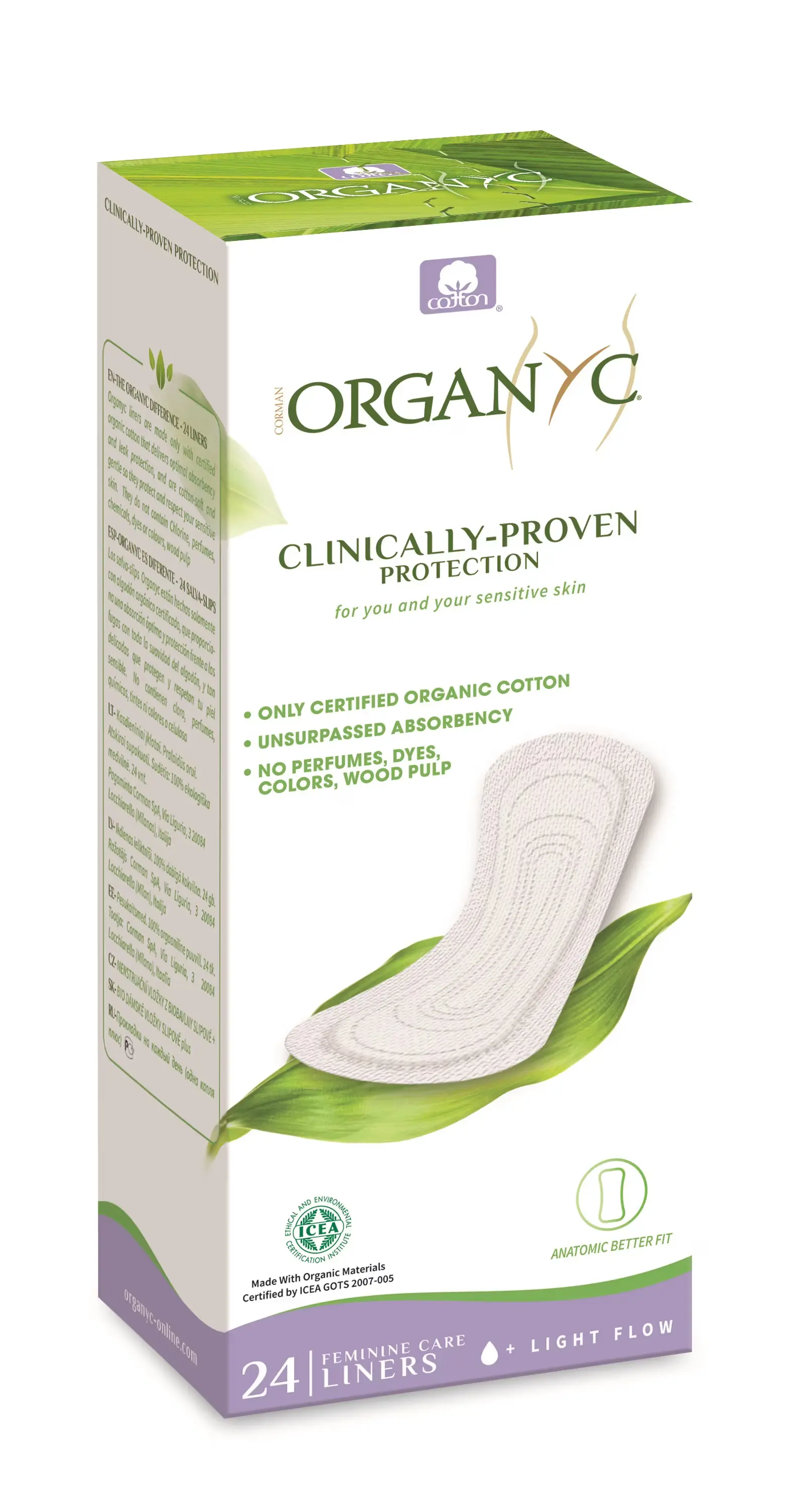 Organyc Dámské vložky slipové + 24ks