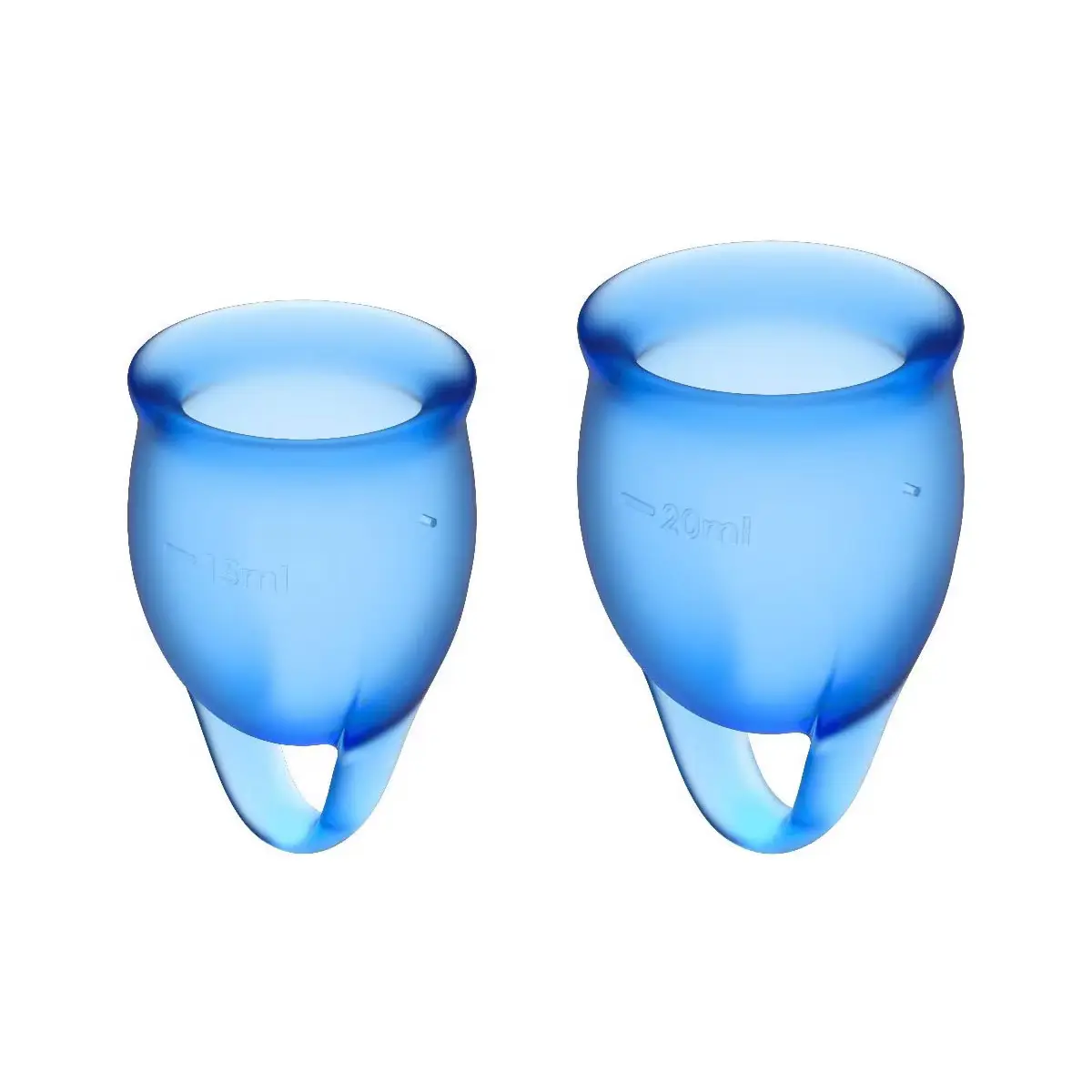 Satisfyer Feel Confident Menstruační kalíšek sada 2 menstruačních kalíšků 15 ml + 20 ml