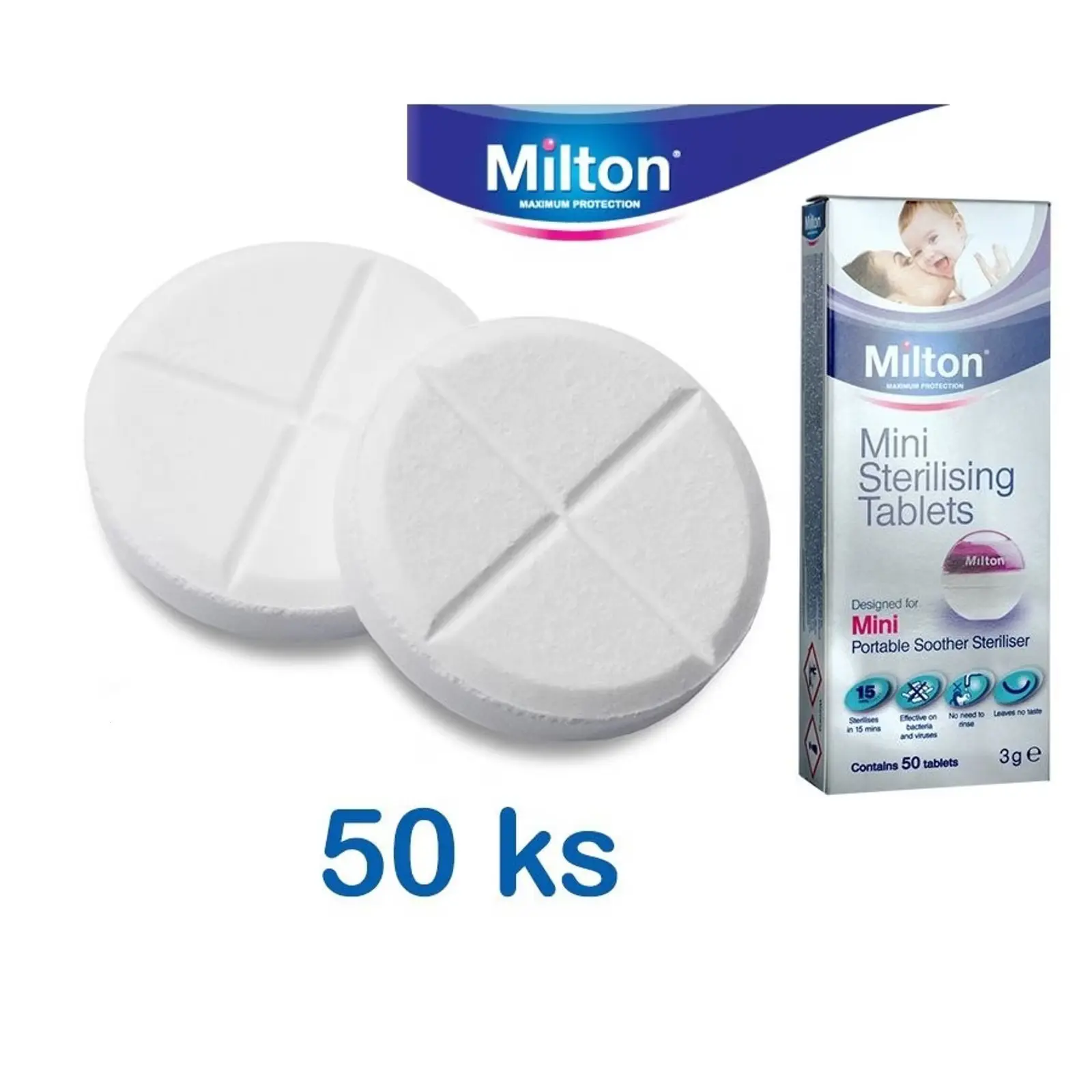 MILTON sterilizační tablety 50ks (MIL002)