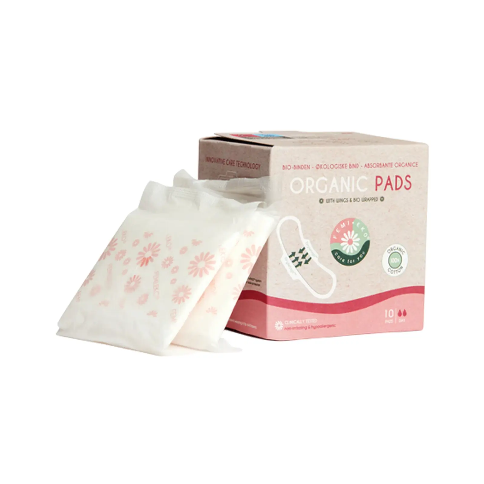 Denní vložky Femi.Eko Organic Pads 10 ks (pads-day-10)