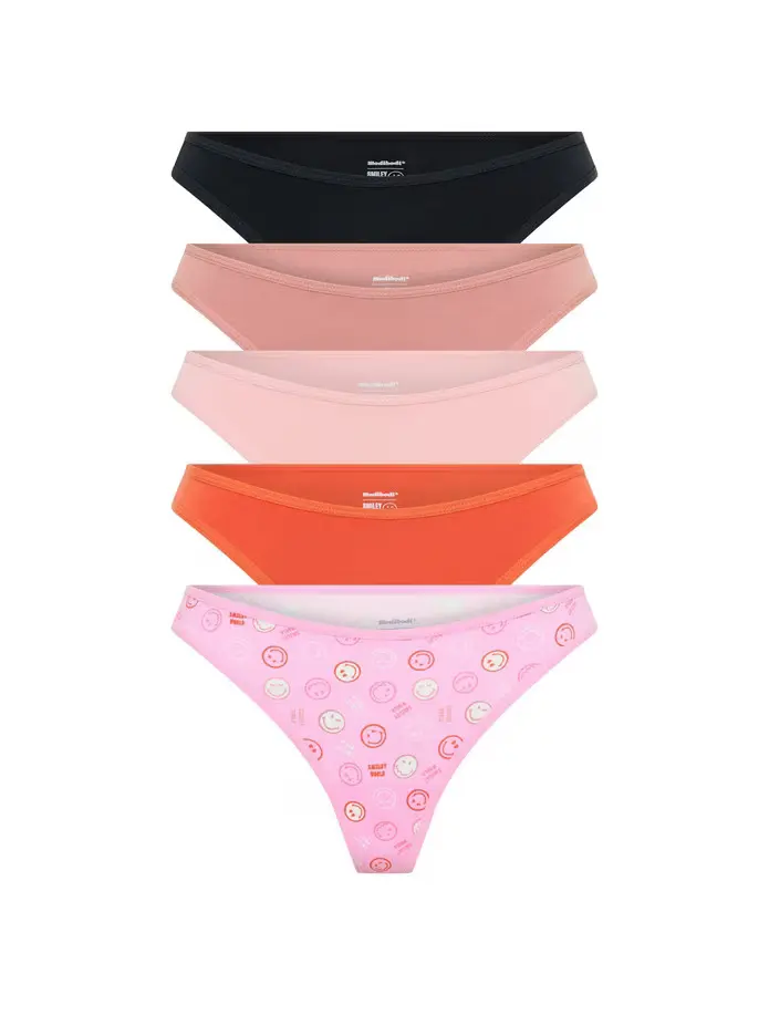 5PACK menstruační tanga Modibodi Happy Place Multi (5MTMHPM)