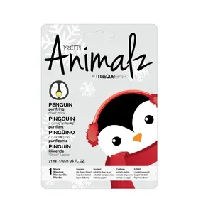 Masquebar ANIMALZ PENGUIN Plátýnková maska
