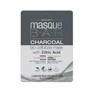 Masquebar CHARCOAL BIO CELLULOSE SHEET MASK Inovativní biocelulózová maska