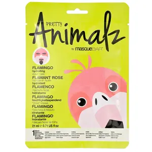 Masquebar ANIMALZ FLAMINGO SHEET MASK Plátýnková maska