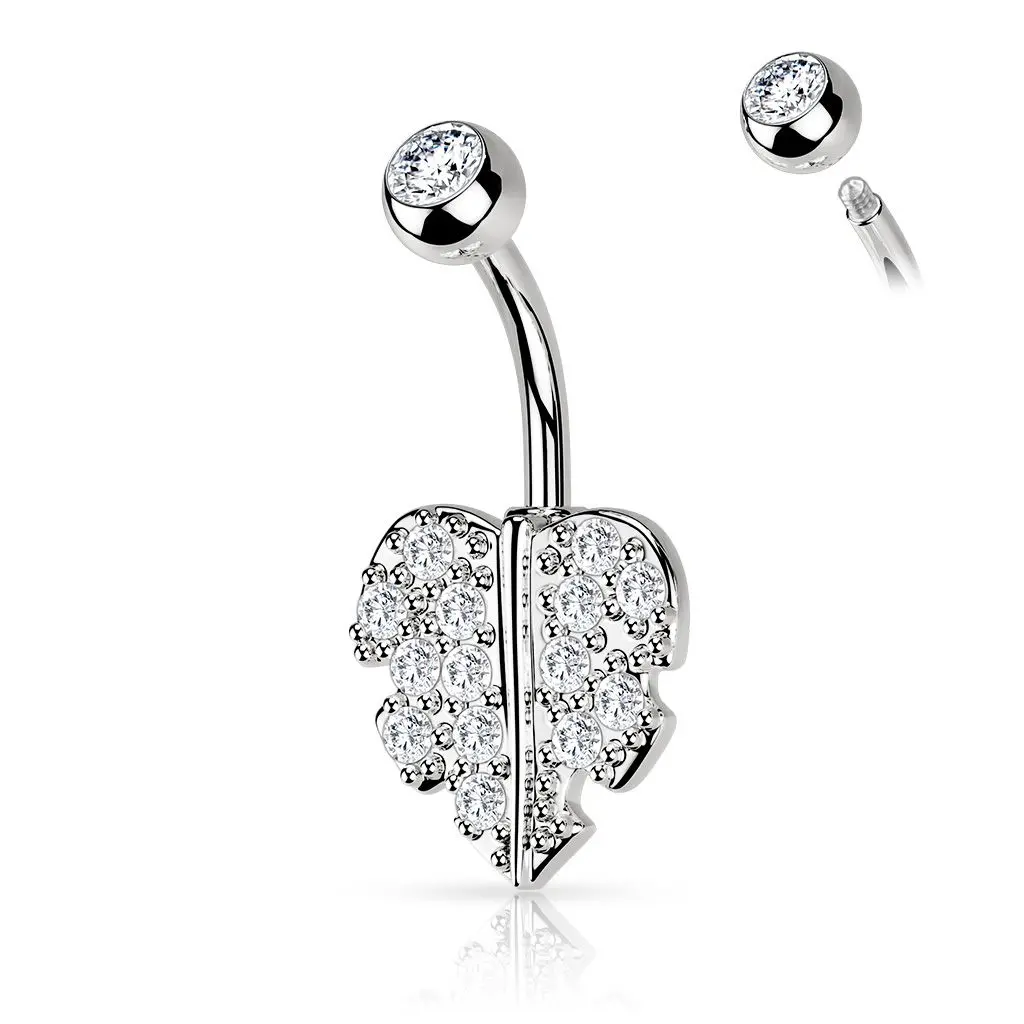 Piercing do pupíku - lístek - WP0054