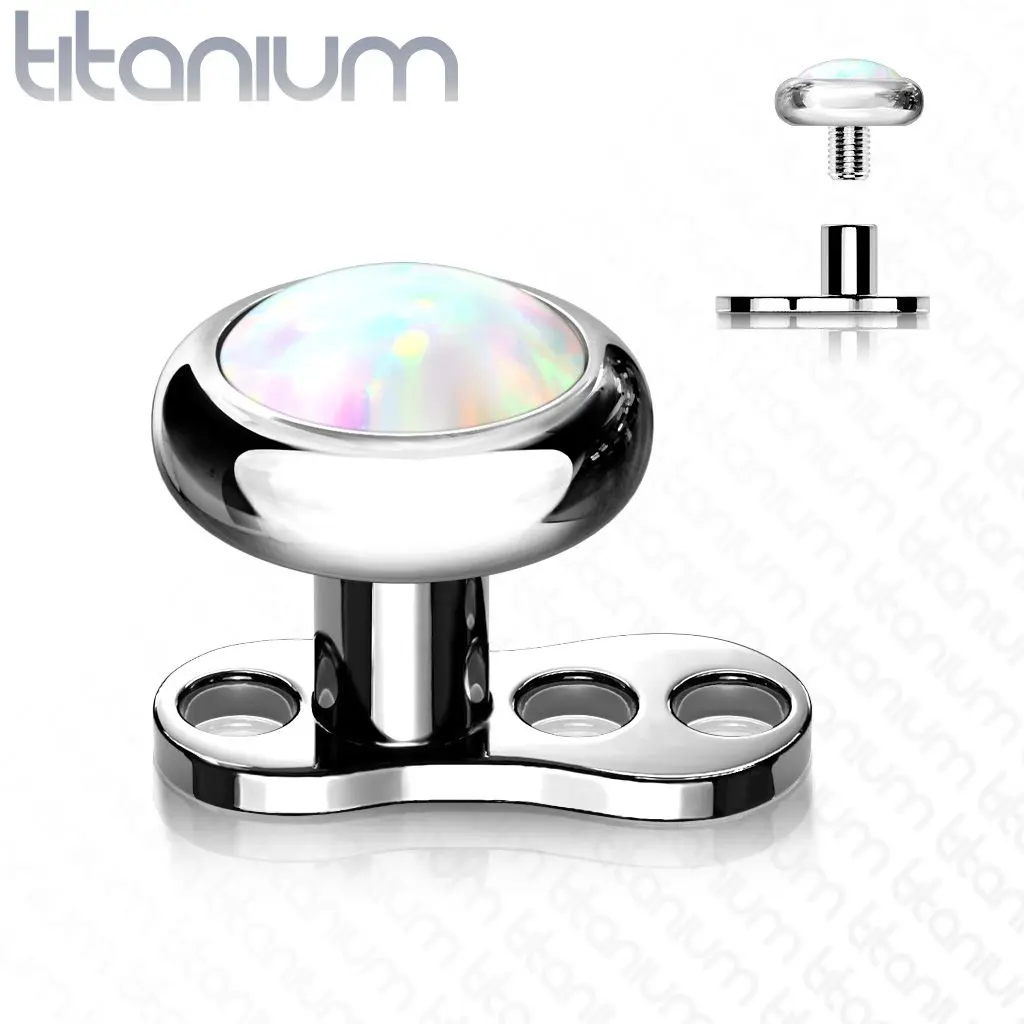 S4U Kompletní microdermal piercing 1,2 mm - opál