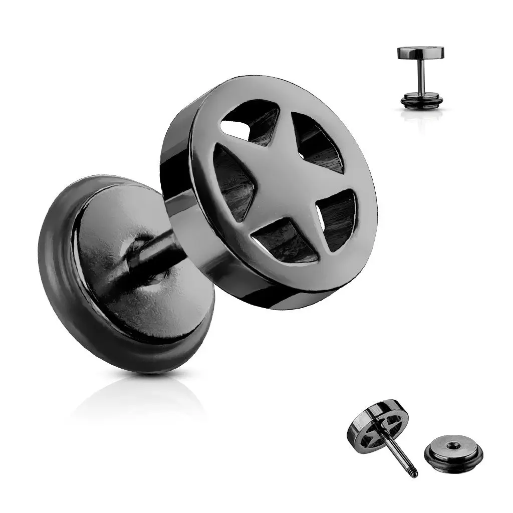 Falešný piercing do ucha - hvězda
