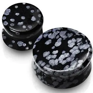 Plug do ucha z obsidiánu (16 mm) - PL01010-16